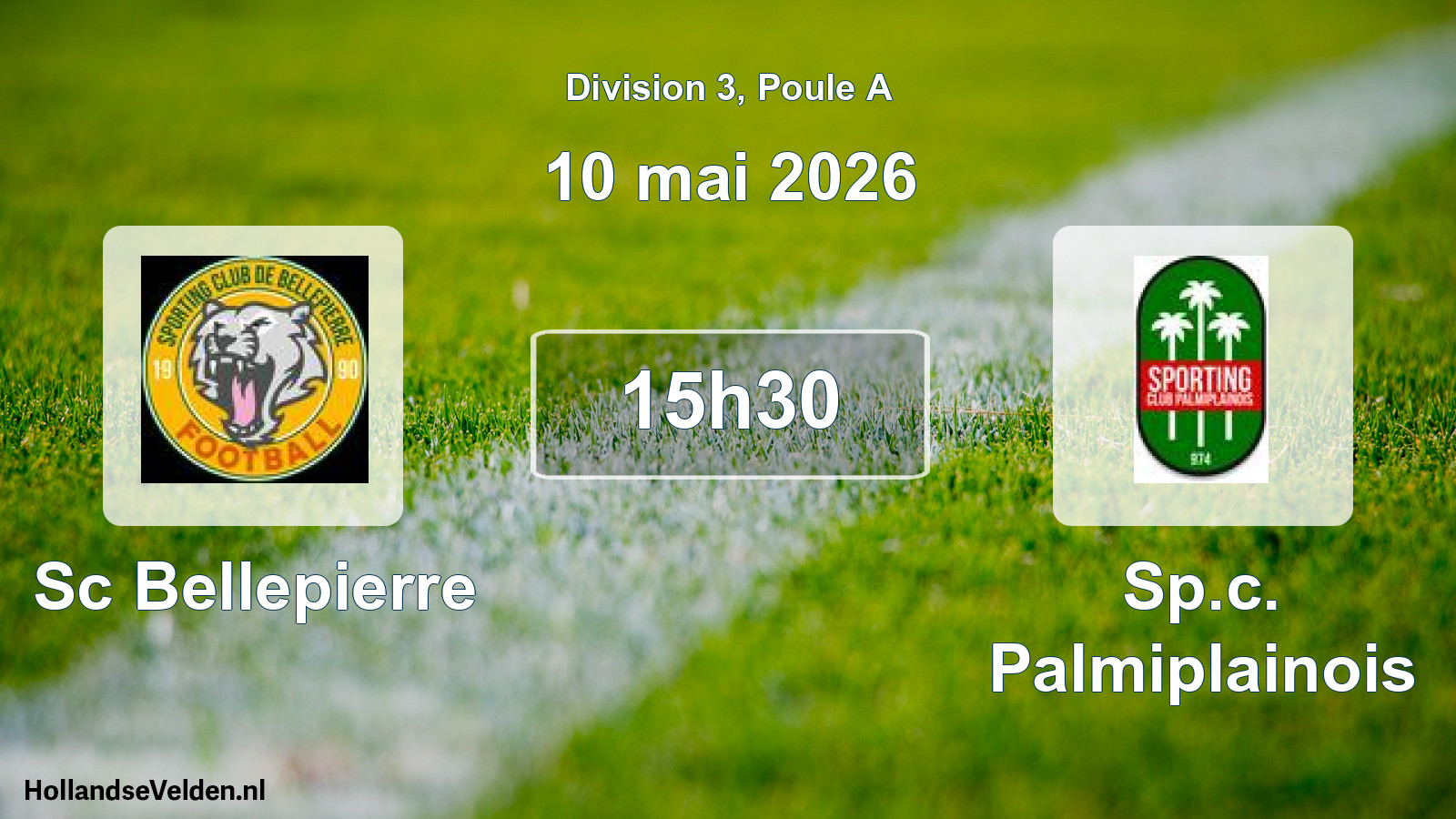 Match programmé: Sc Bellepierre - Sp.c. Palmiplainois (10 mai 2026)