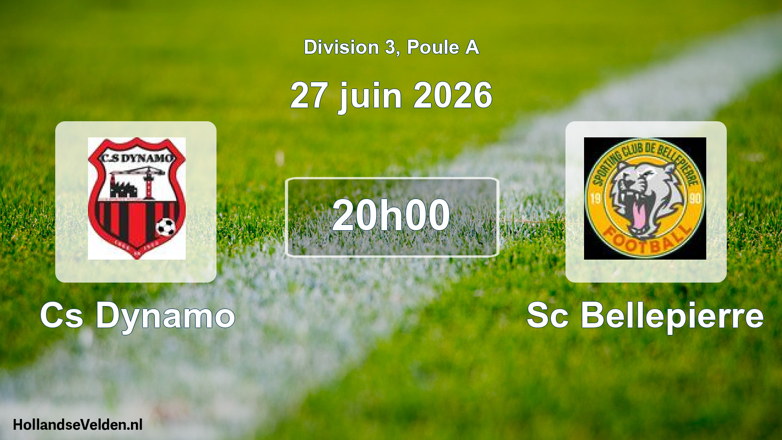 Scheduled Match: Cs Dynamo - Sc Bellepierre (27 June 2026)