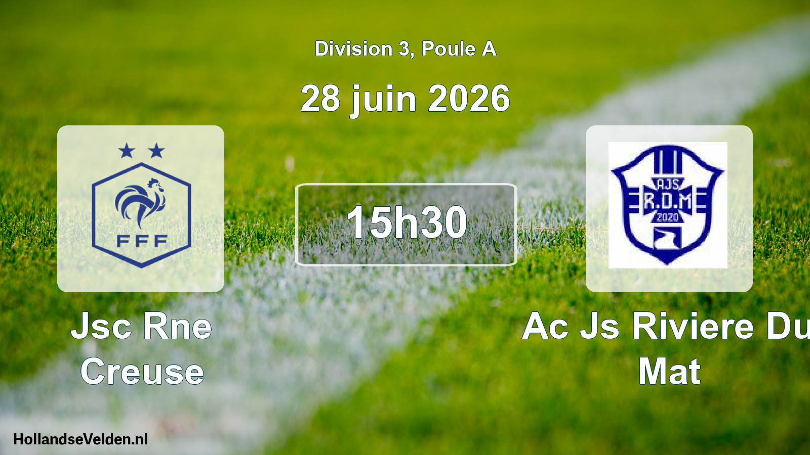 Match programmé: Jsc Rne Creuse - Ac Js Riviere Du Mat (28 juin 2026)