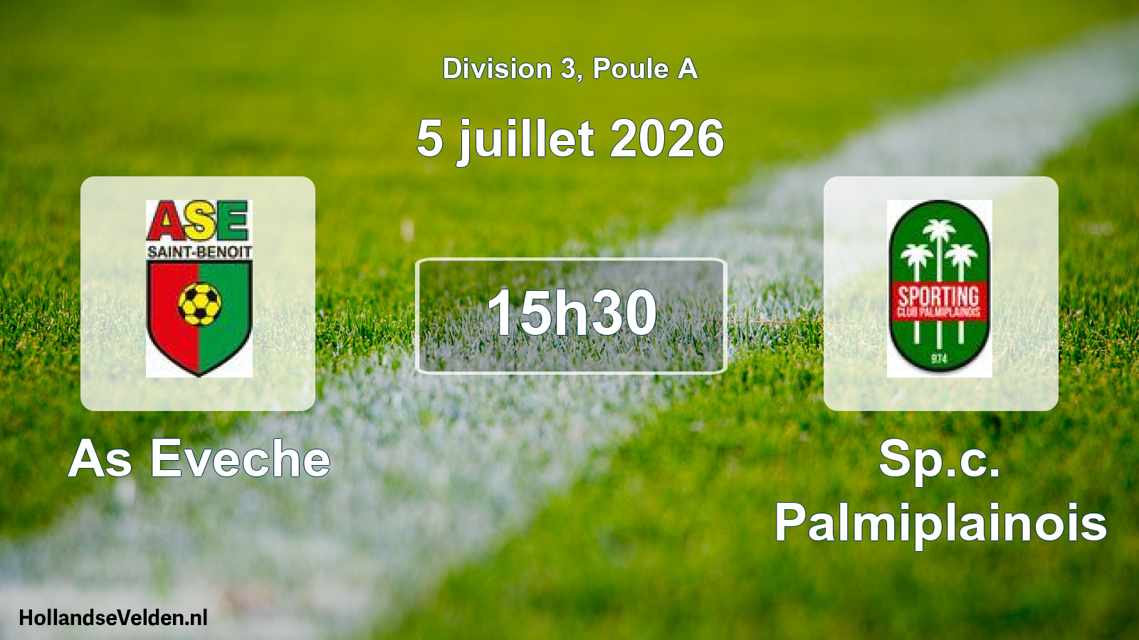 Match programmé: As Eveche - Sp.c. Palmiplainois (5 juillet 2026)