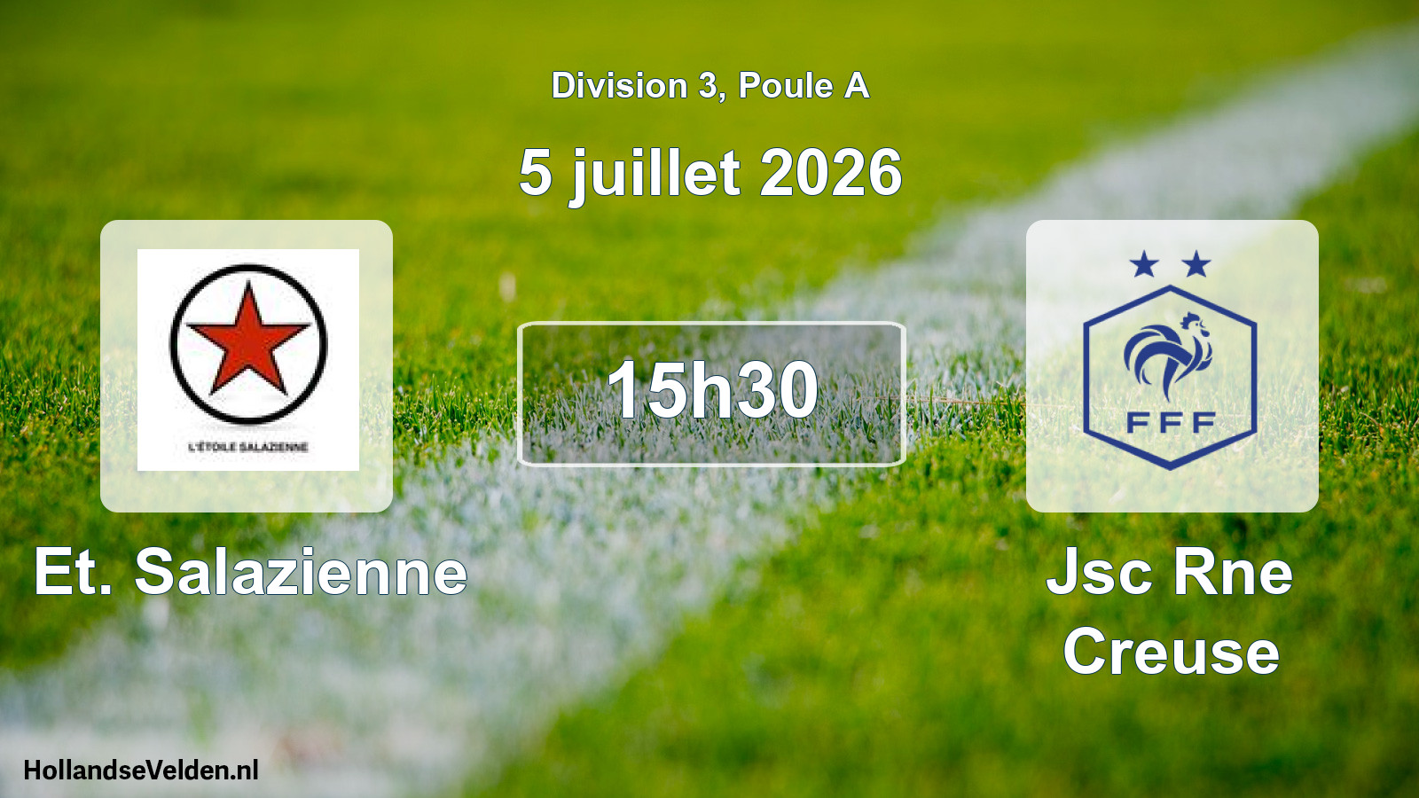 Match programmé: Et. Salazienne - Jsc Rne Creuse (5 juillet 2026)