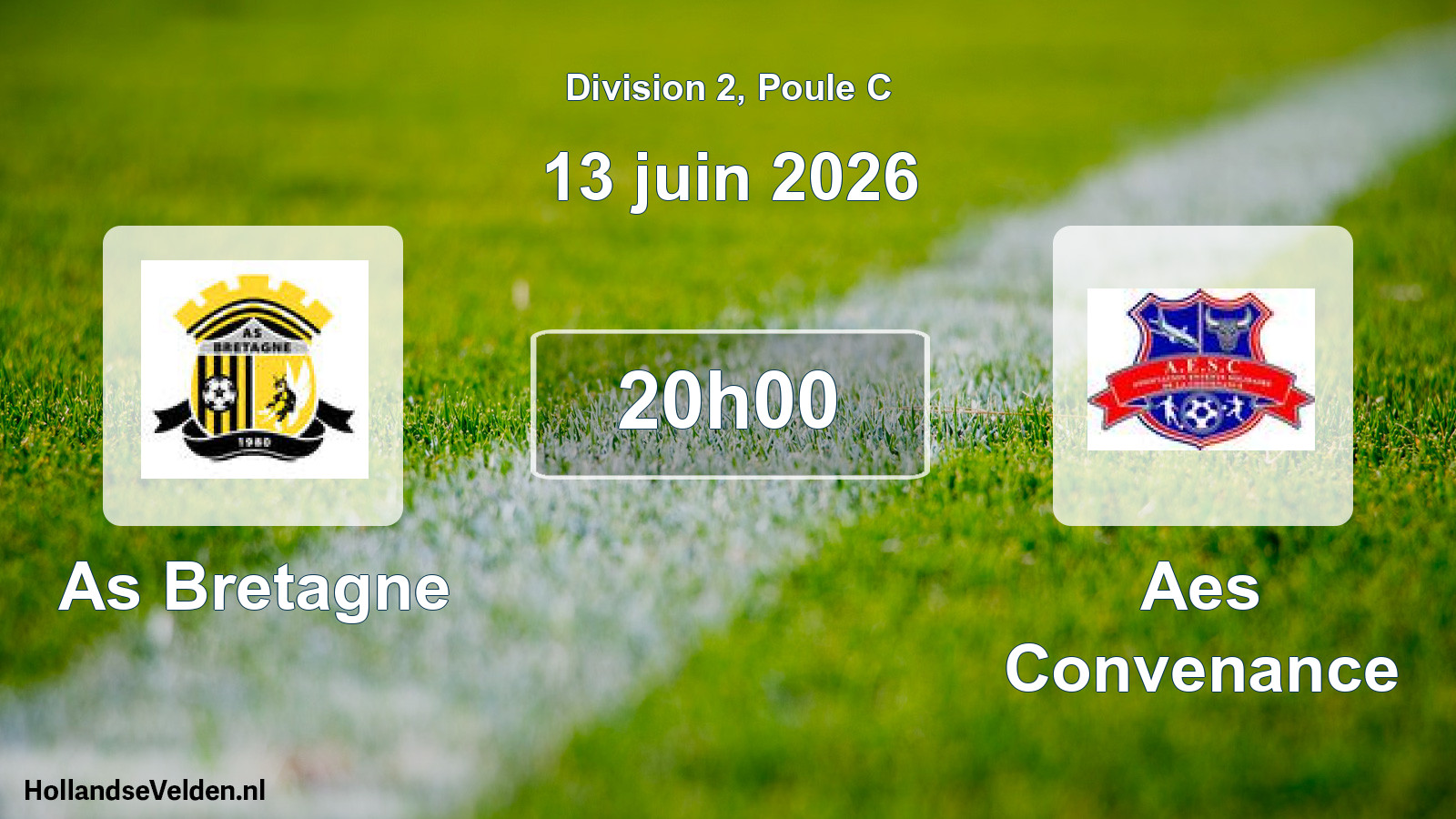 Match programmé: As Bretagne - Aes Convenance (13 juin 2026)
