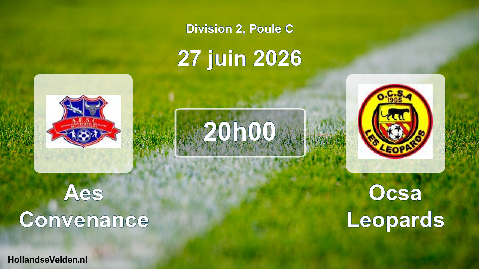 Match programmé: Aes Convenance - Ocsa Leopards (27 juin 2026)