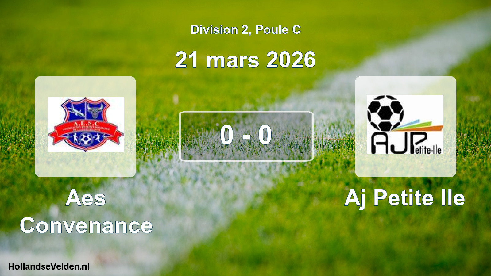 Match joué: Aes Convenance - Aj Petite Ile 0 - 0 (21 mars 2026)