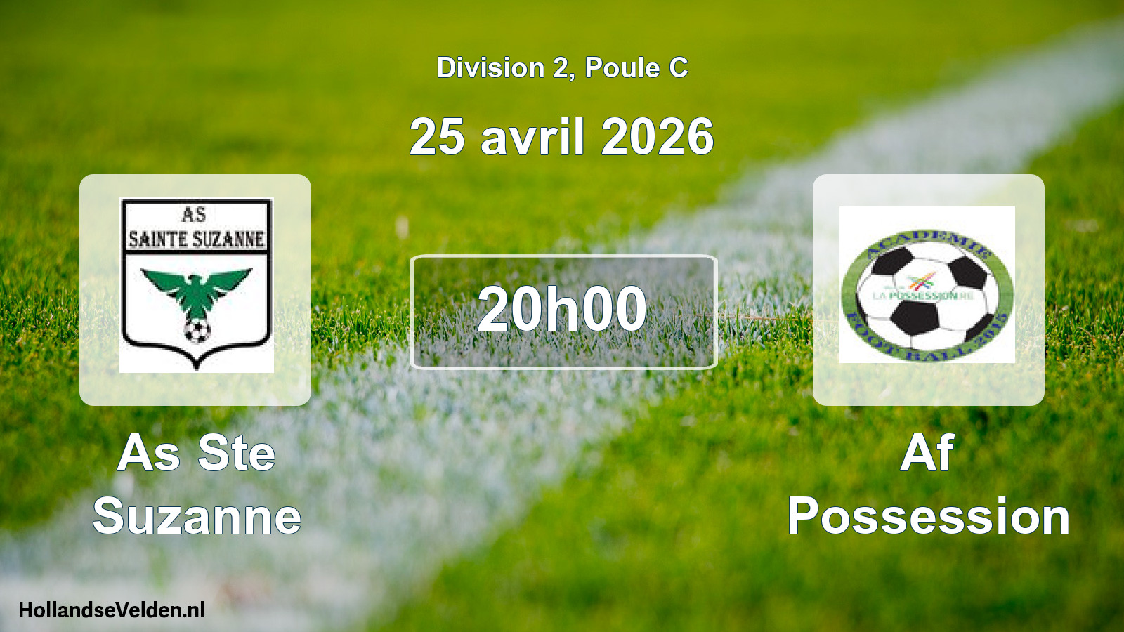 Match programmé: As Ste Suzanne - Af Possession (25 avril 2026)