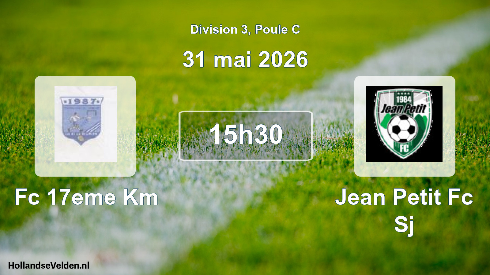 Geplande wedstrijd: Fc 17eme Km - Jean Petit Fc Sj (31 mei 2026)
