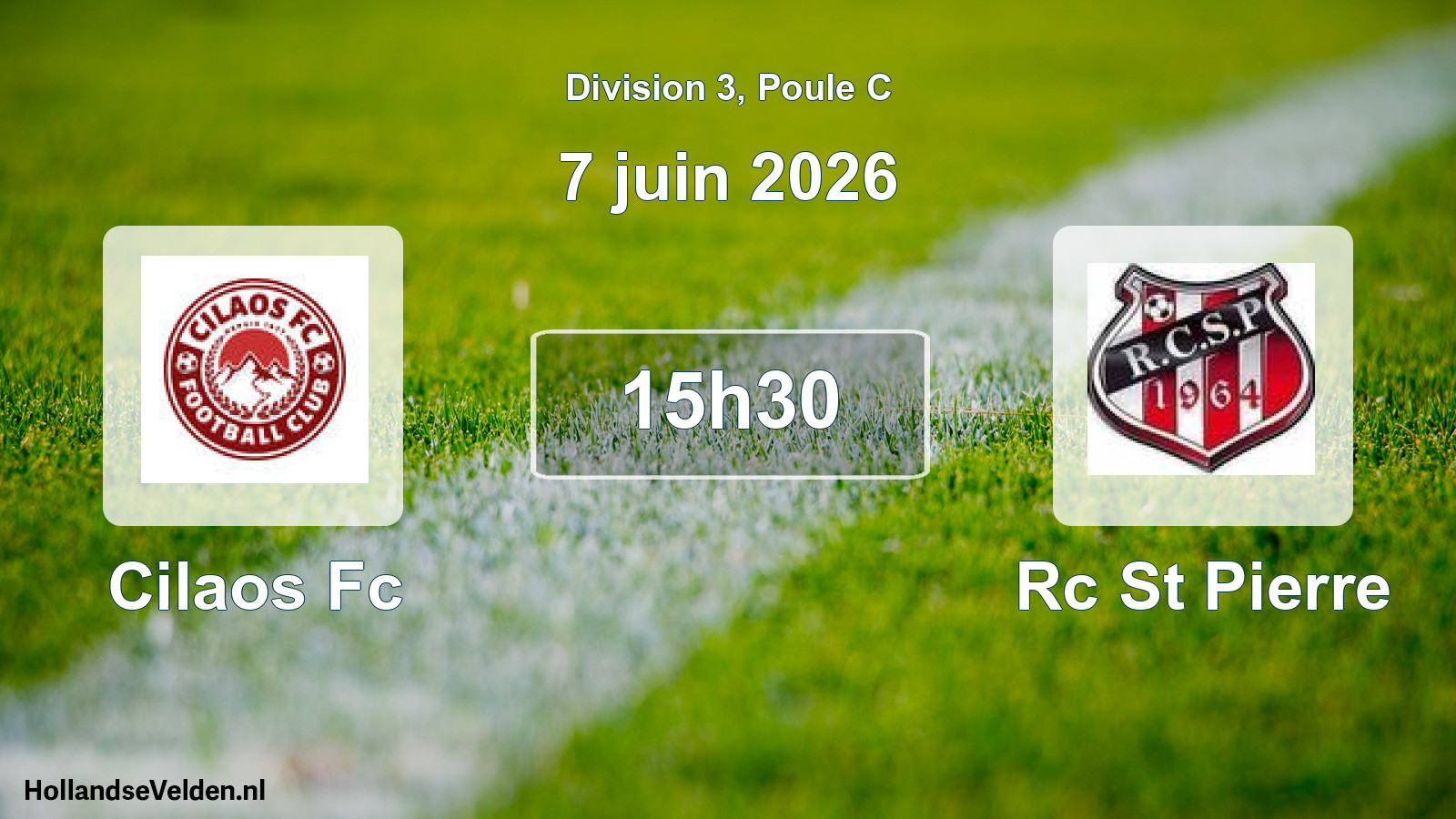 Match programmé: Cilaos Fc - Rc St Pierre (7 juin 2026)