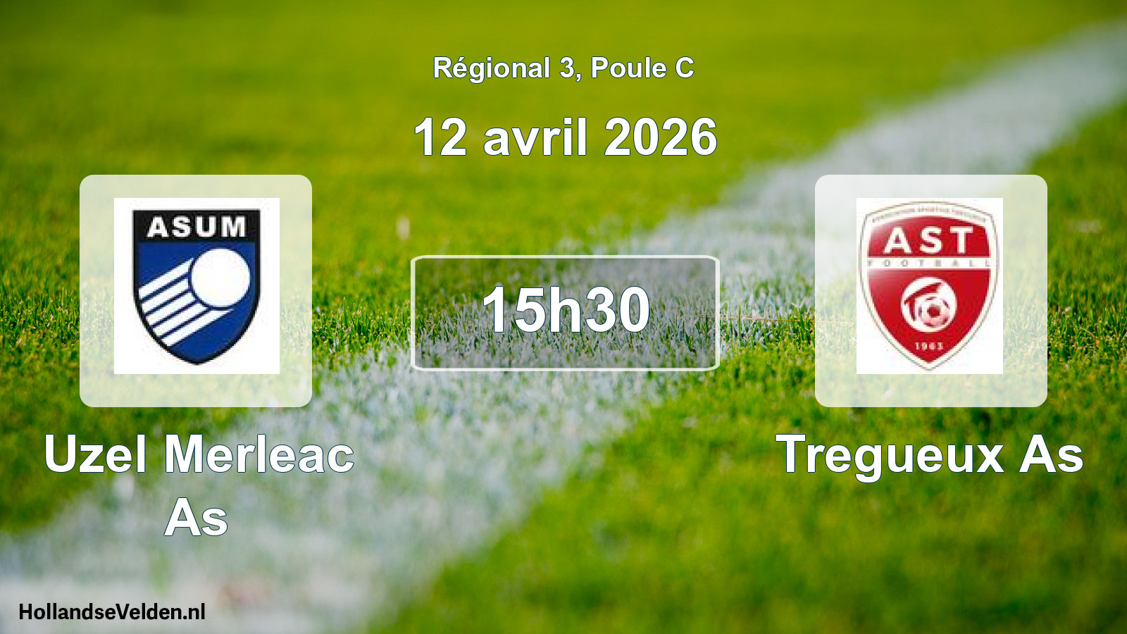 Geplande wedstrijd: Uzel Merleac As - Tregueux As (12 avril 2026)