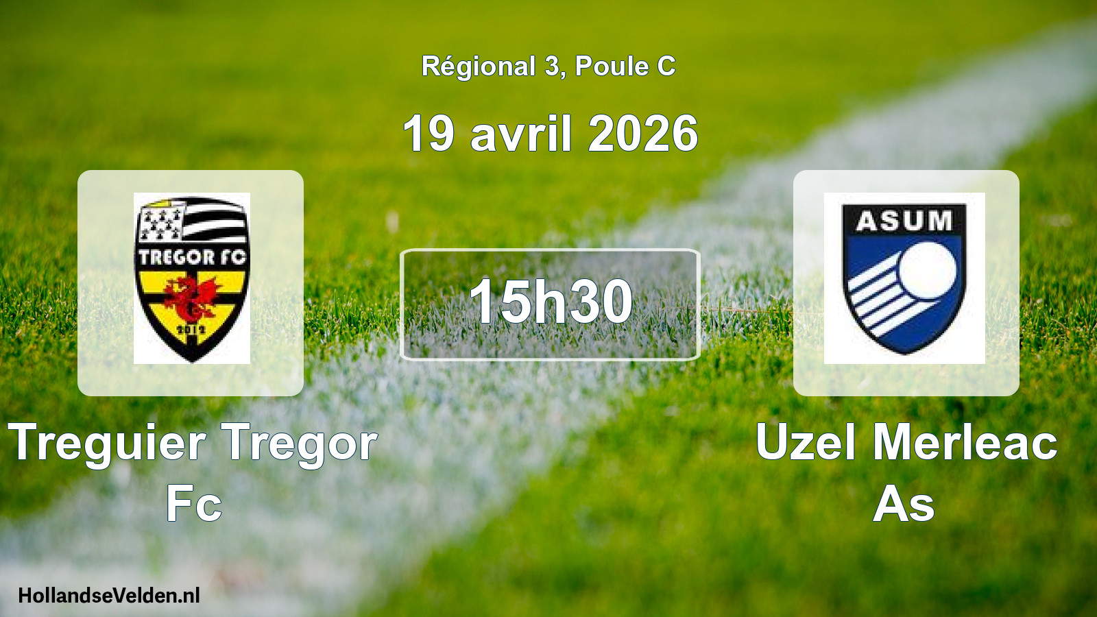 Geplande wedstrijd: Treguier Tregor Fc - Uzel Merleac As (19 avril 2026)