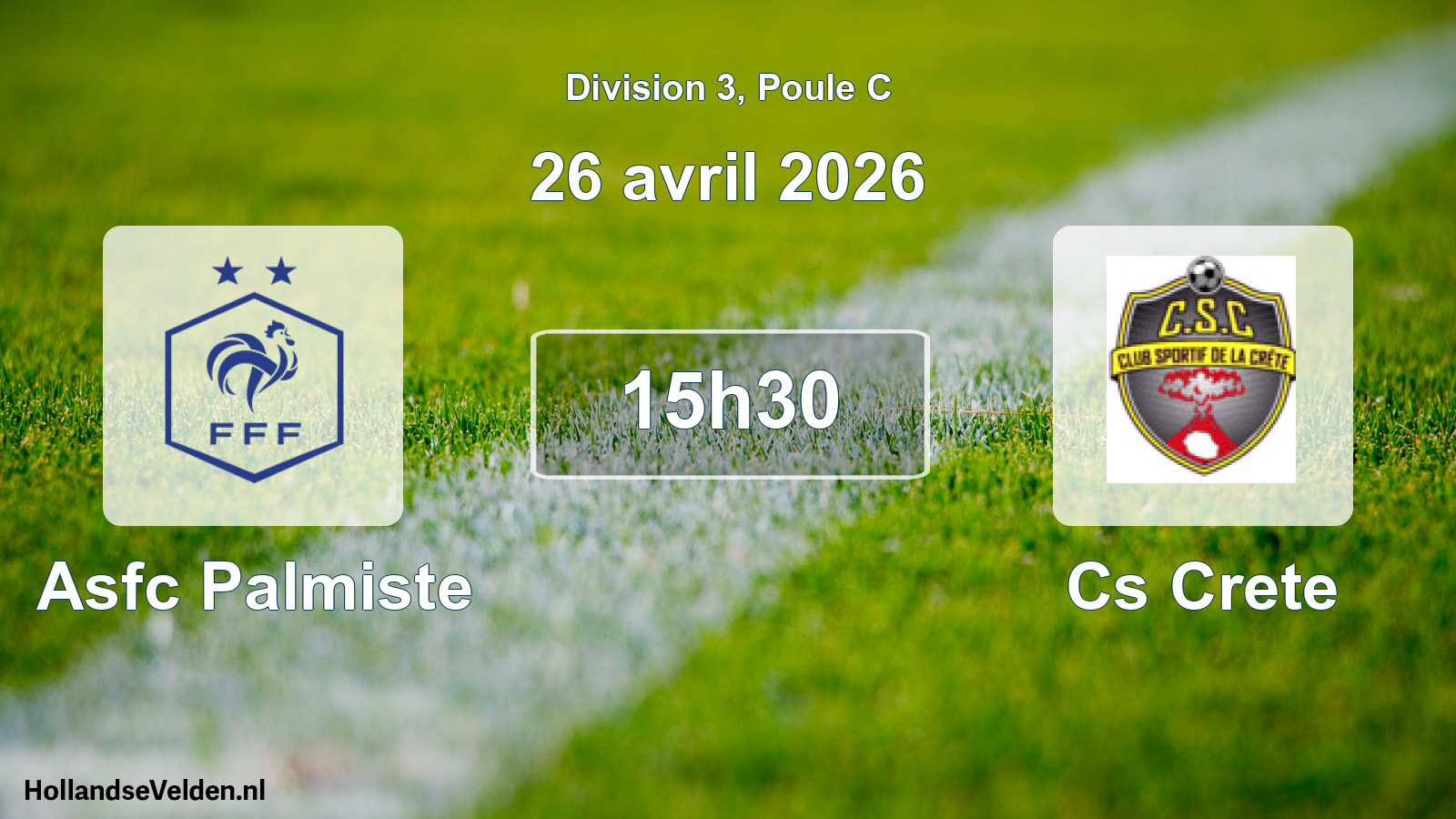 Scheduled Match: Asfc Palmiste - Cs Crete (26 April 2026)