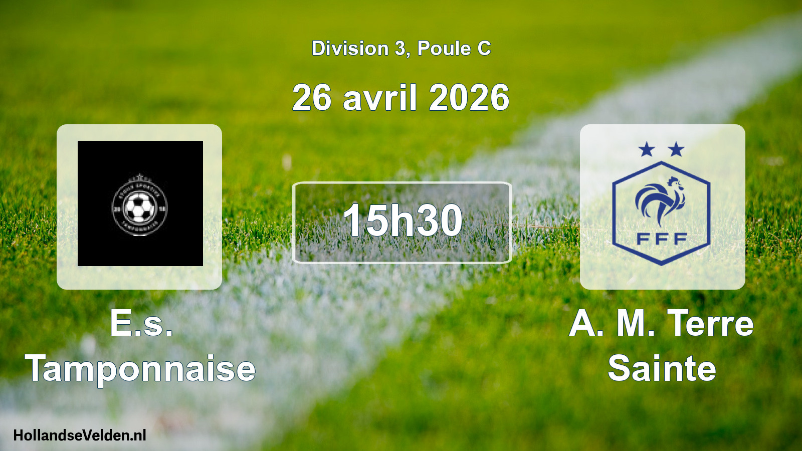 Match programmé: E.s. Tamponnaise - A. M. Terre Sainte (26 avril 2026)