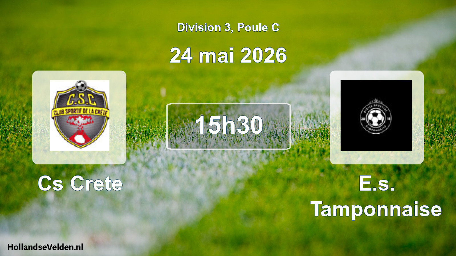 Geplande wedstrijd: Cs Crete - E.s. Tamponnaise (24 mei 2026)
