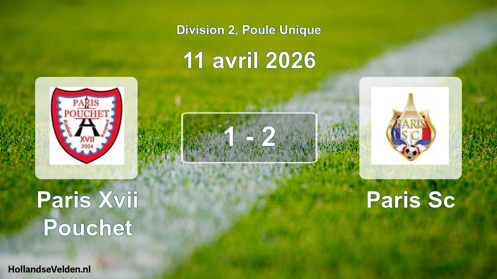 Total number of matches played: Paris Xvii Pouchet - Paris Sc 1 - 2 (11 April 2026)