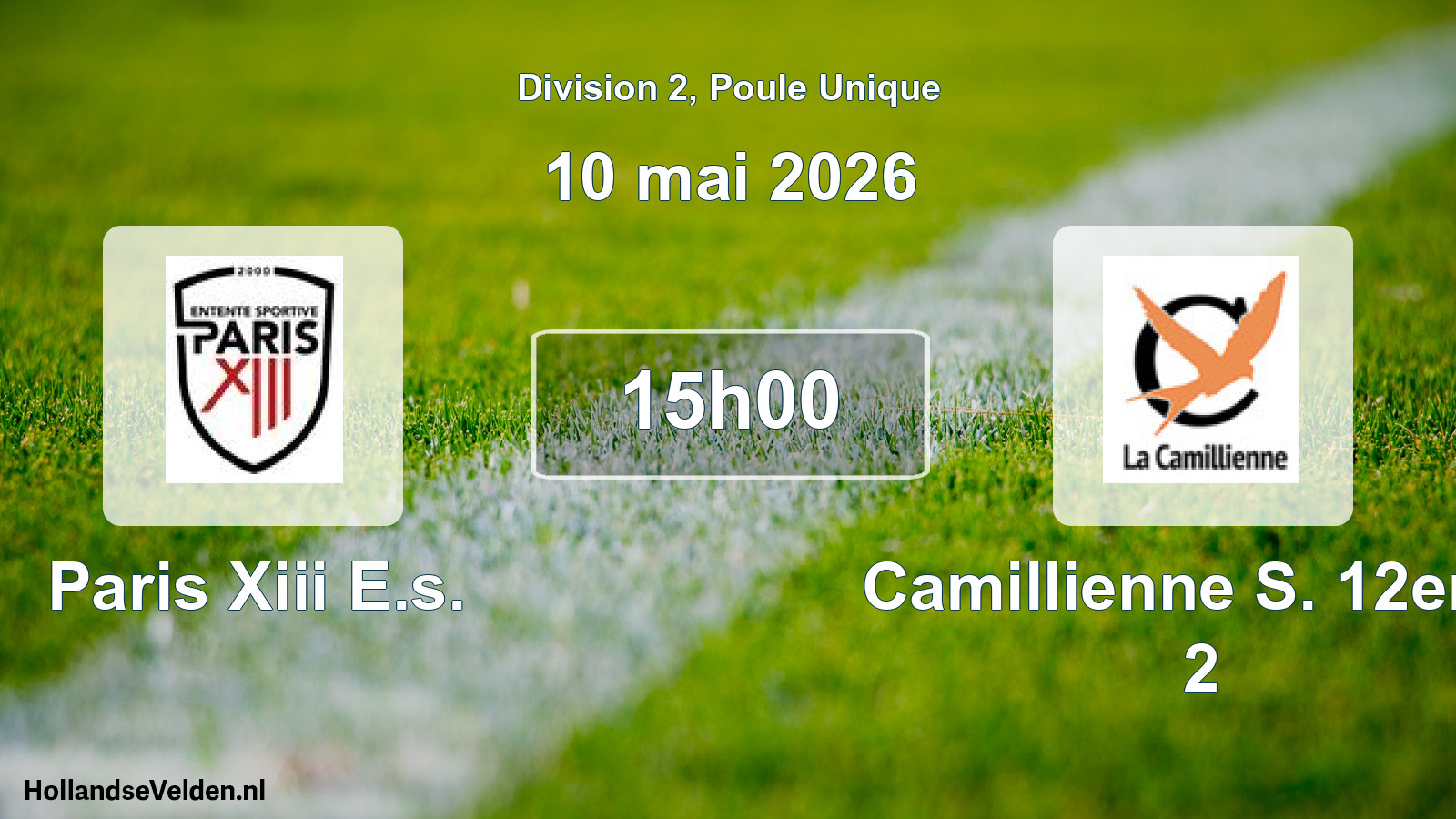 Scheduled Match: Paris Xiii E.s. - Camillienne S. 12eme 2 (10 May 2026)
