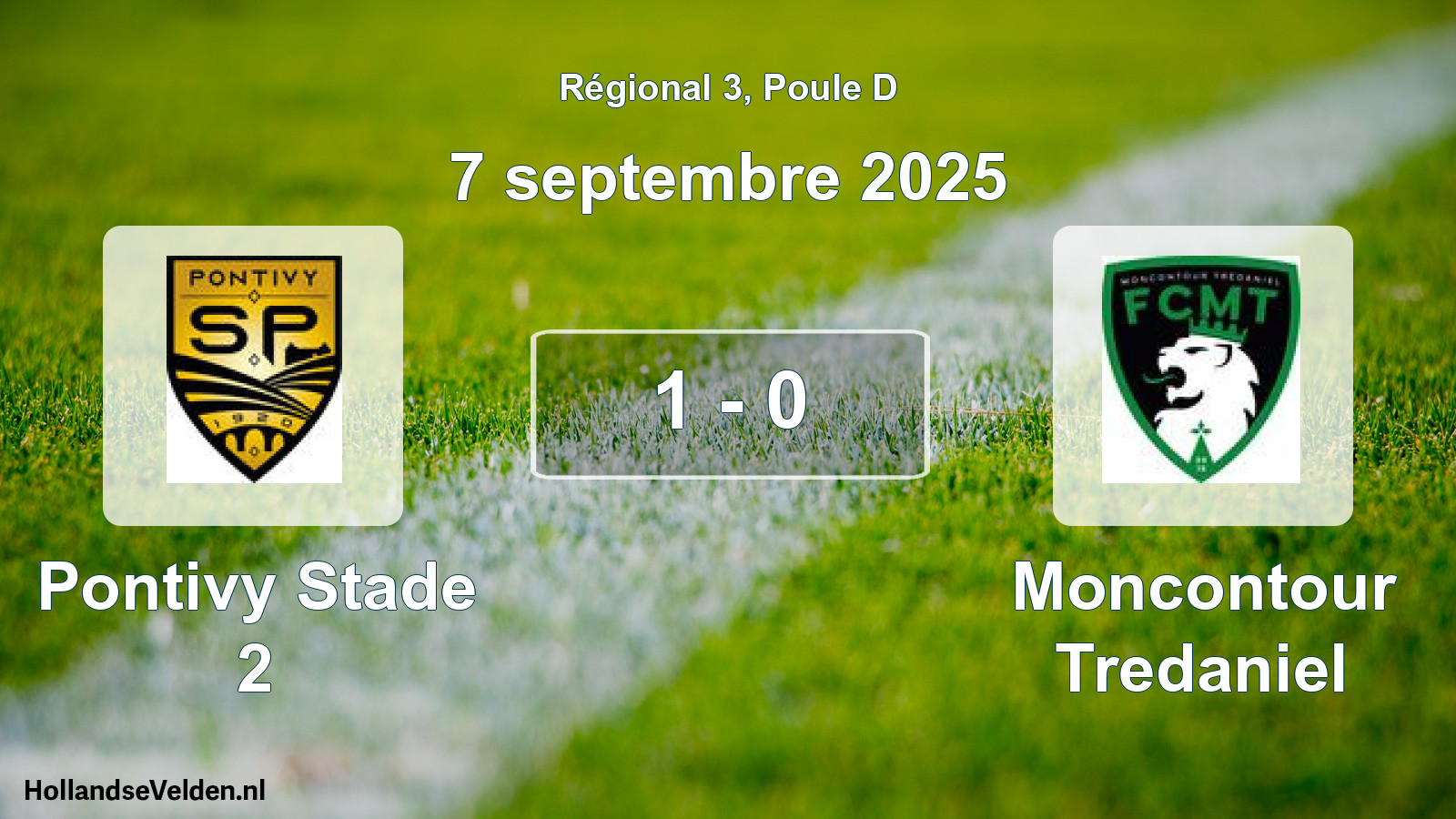 Gespeelde wedstrijd: Pontivy Stade 2 - Moncontour Tredaniel 1 - 0 (7 septembre 2025)