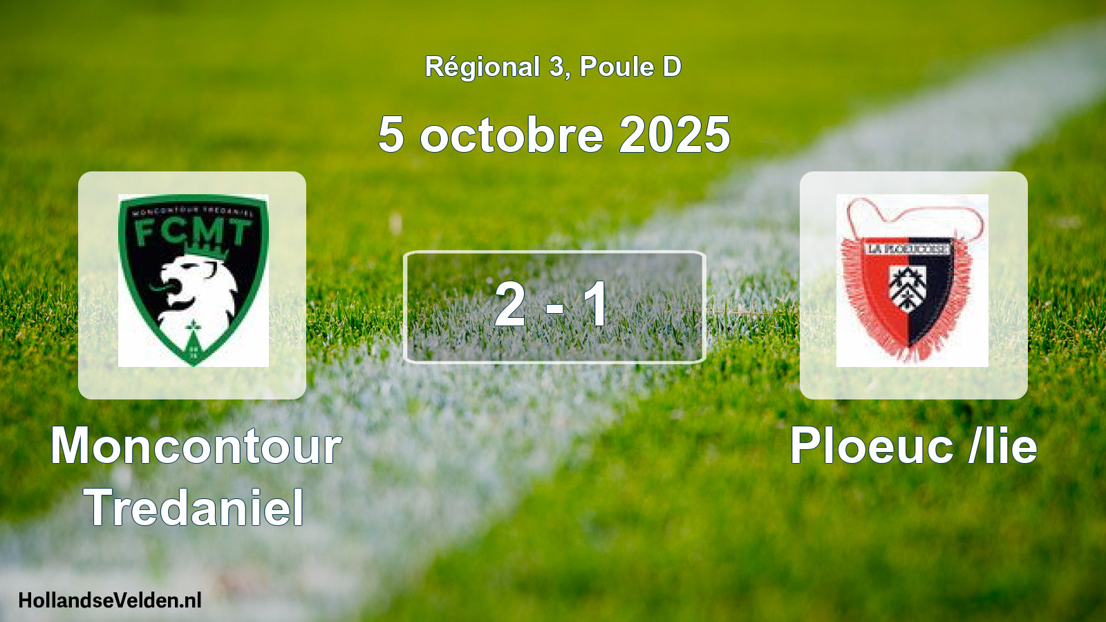Gespeelde wedstrijd: Moncontour Tredaniel - Ploeuc /lie 2 - 1 (5 octobre 2025)
