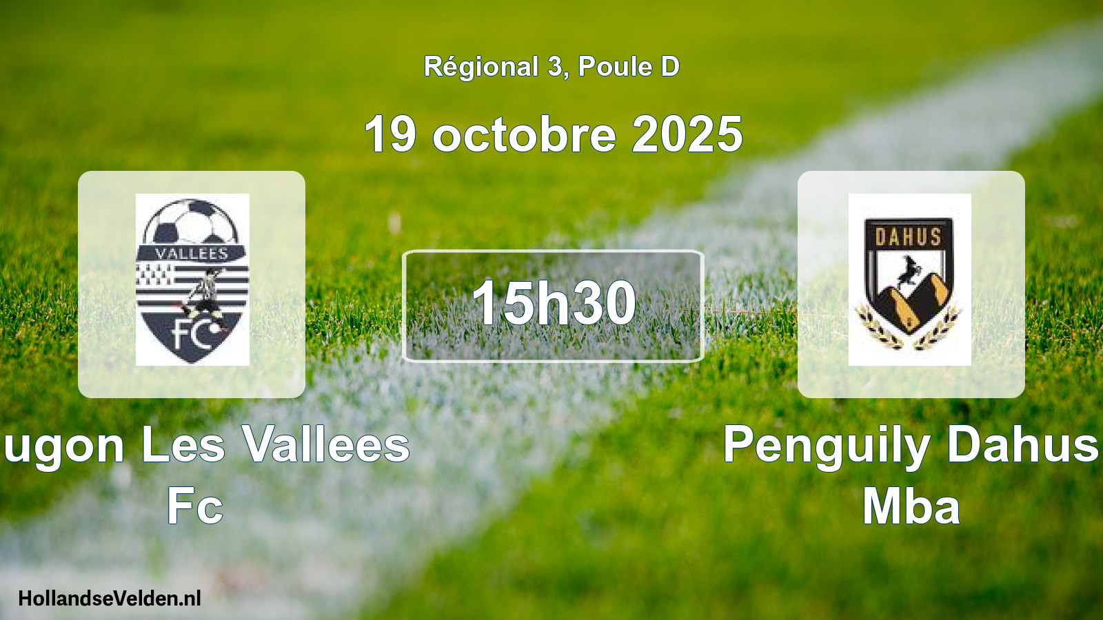 Geplande wedstrijd: Jugon Les Vallees Fc - Penguily Dahus Mba (19 octobre 2025)