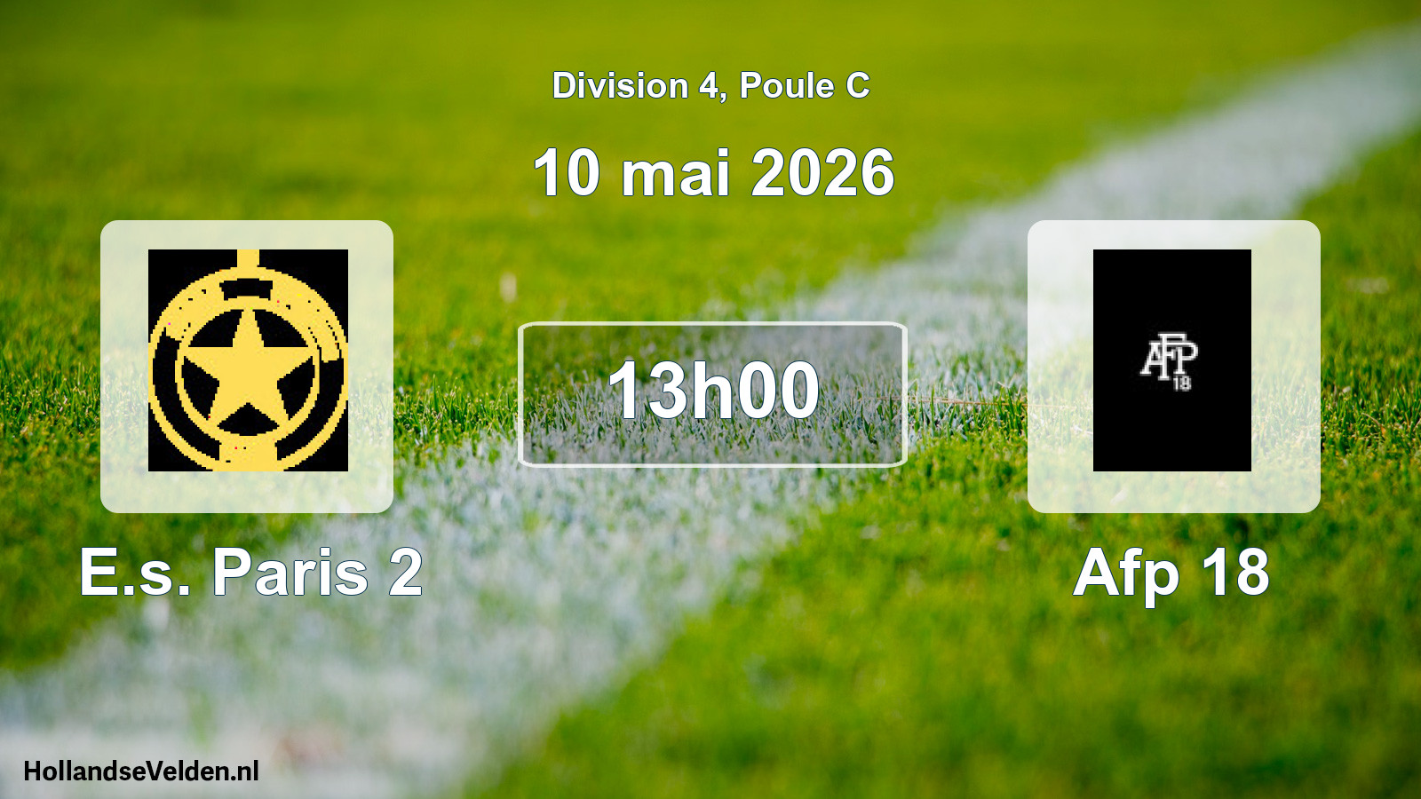 Scheduled Match: E.s. Paris 2 - Afp 18 (10 May 2026)