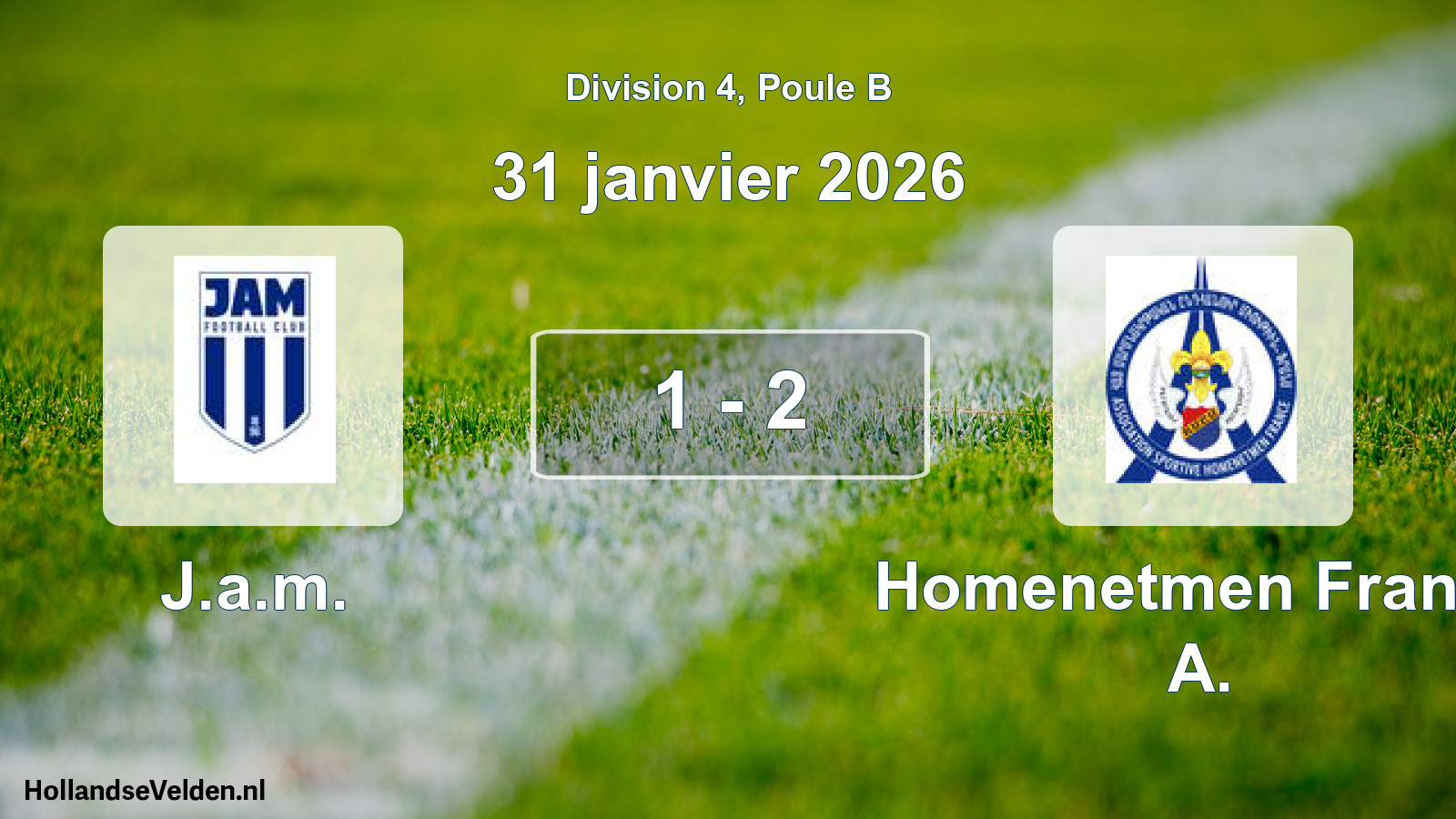 Total number of matches played: J.a.m. - Homenetmen France A. 1 - 2 (31 January 2026)