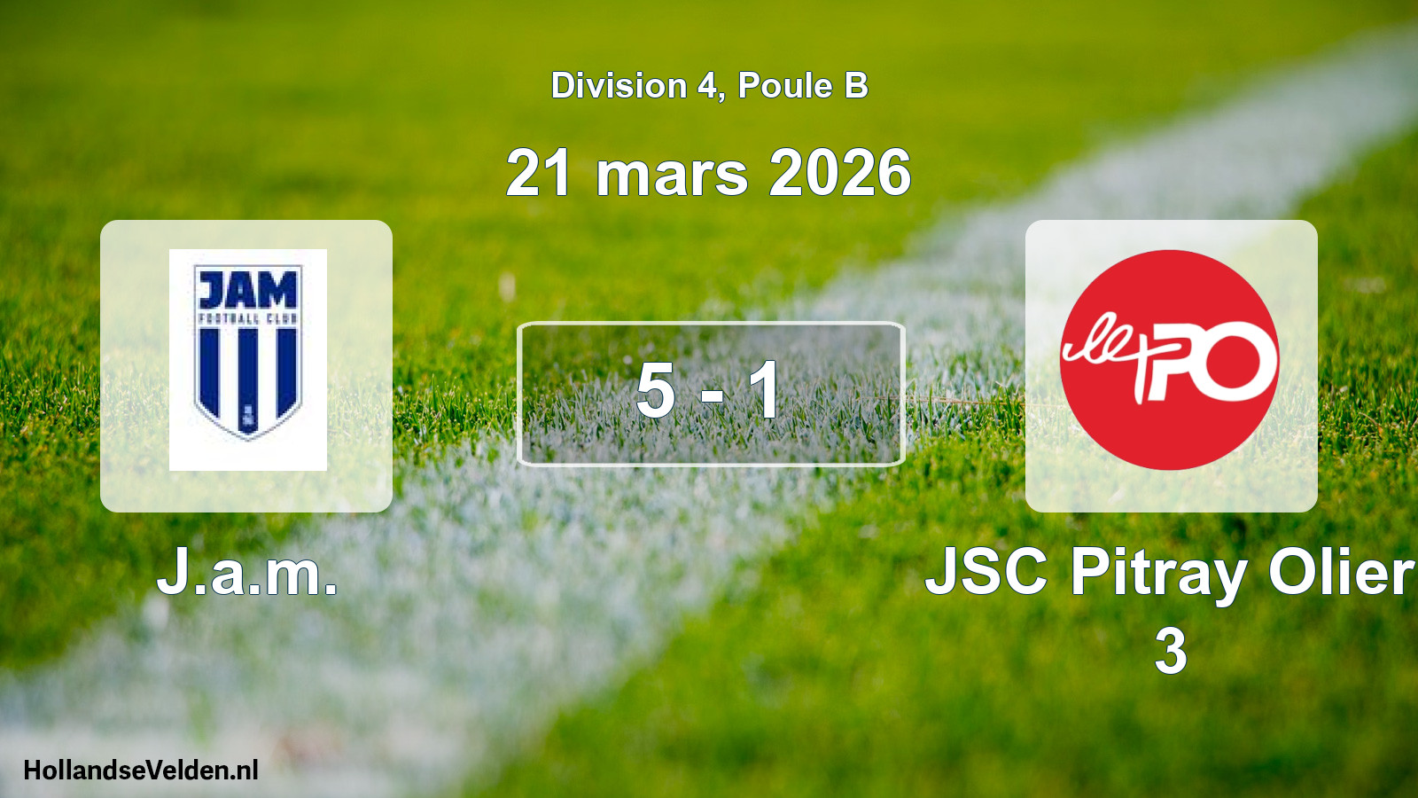 Total number of matches played: J.a.m. - JSC Pitray Olier 3 5 - 1 (21 March 2026)