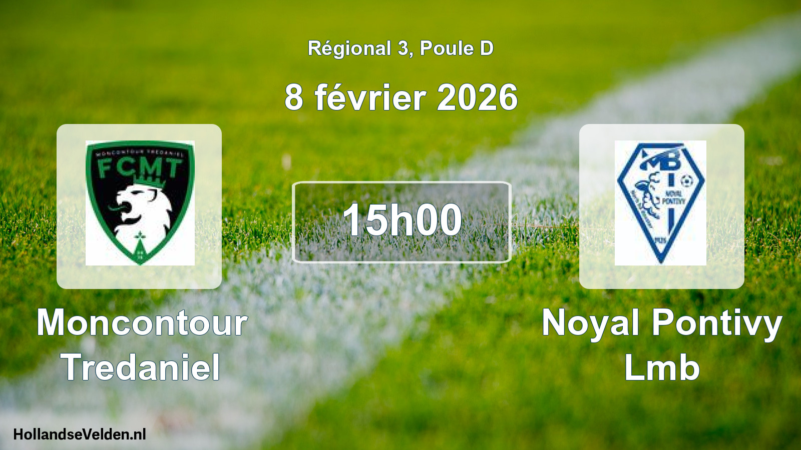 Geplande wedstrijd: Moncontour Tredaniel - Noyal Pontivy Lmb (8 février 2026)