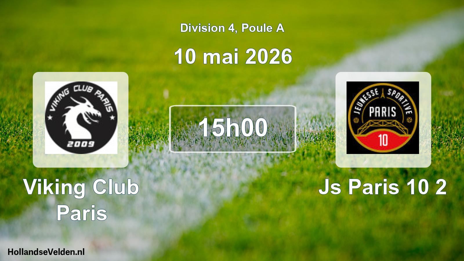 Scheduled Match: Viking Club Paris - Js Paris 10 2 (10 May 2026)