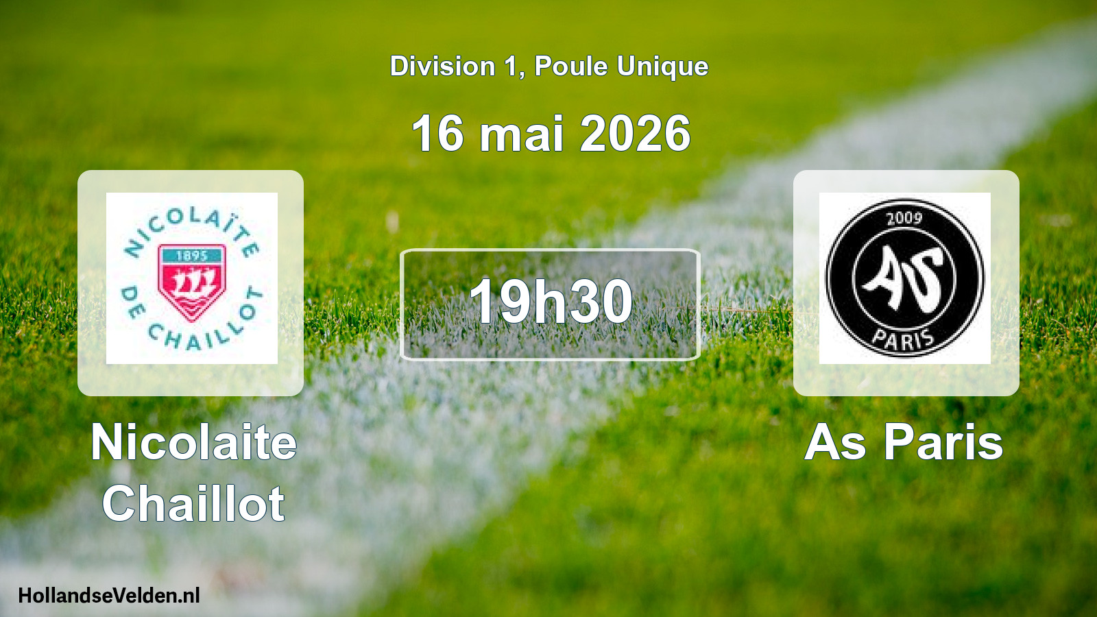 Scheduled Match: Nicolaite Chaillot - As Paris (16 May 2026)