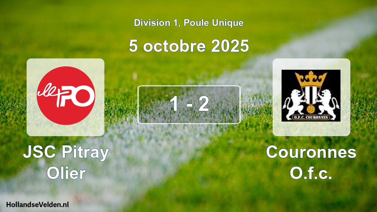 Total number of matches played: JSC Pitray Olier - Couronnes O.f.c. 1 - 2 (5 October 2025)