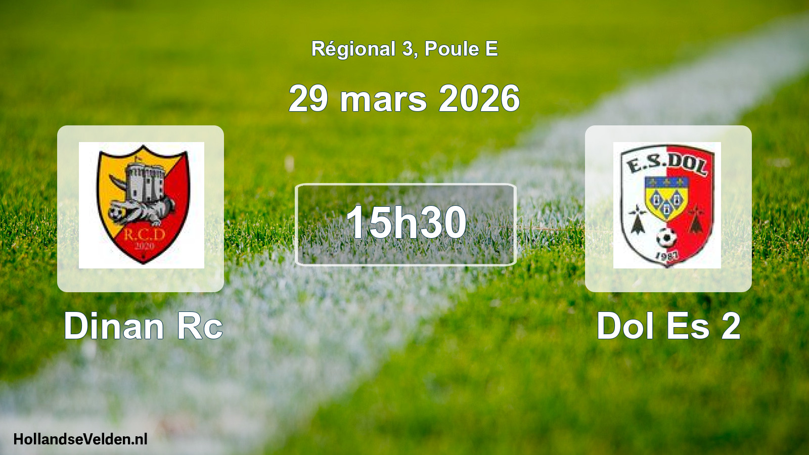 Scheduled Match: Dinan Rc - Dol Es 2 (29 March 2026)