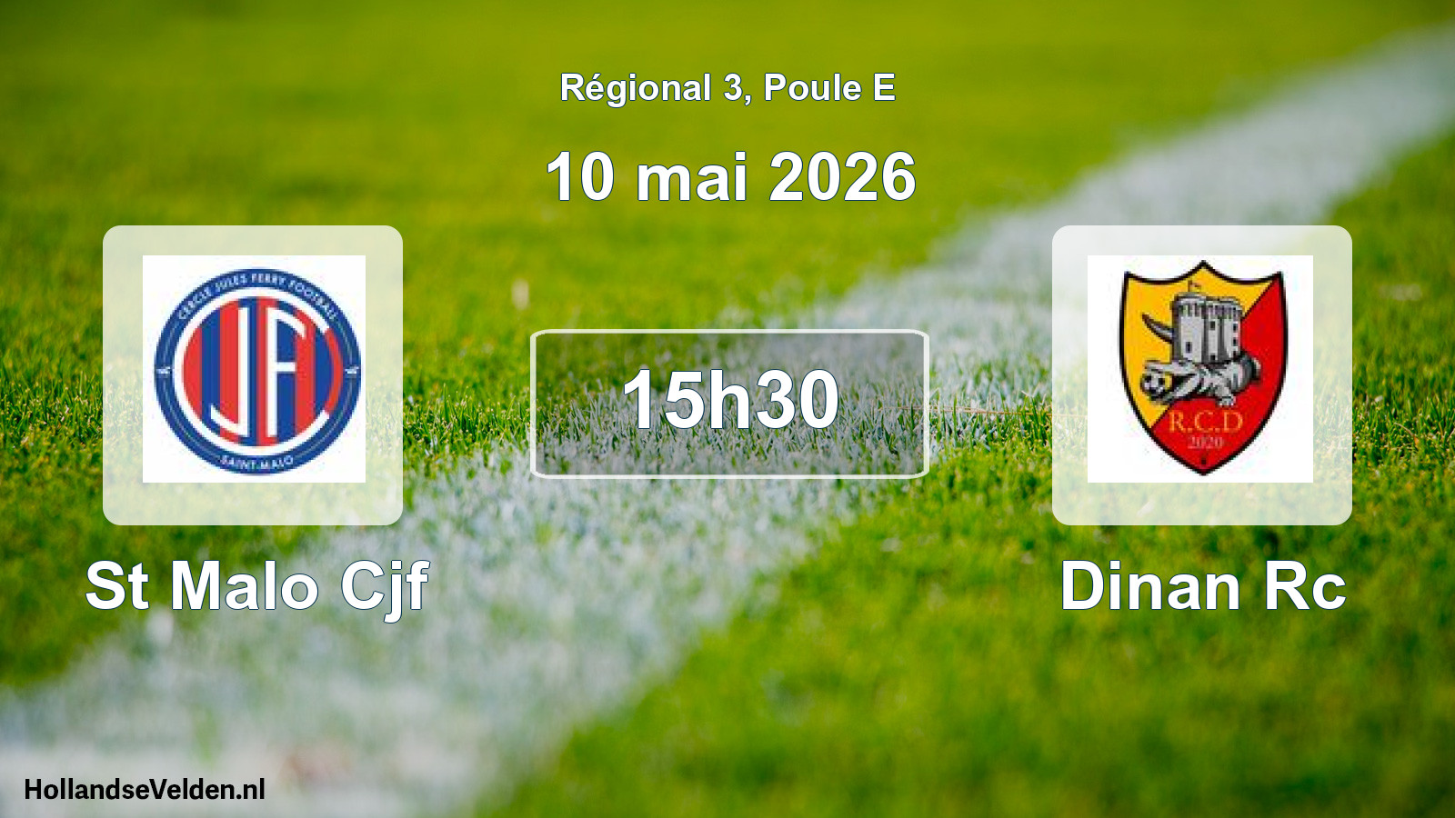Geplande wedstrijd: St Malo Cjf - Dinan Rc (10 mai 2026)