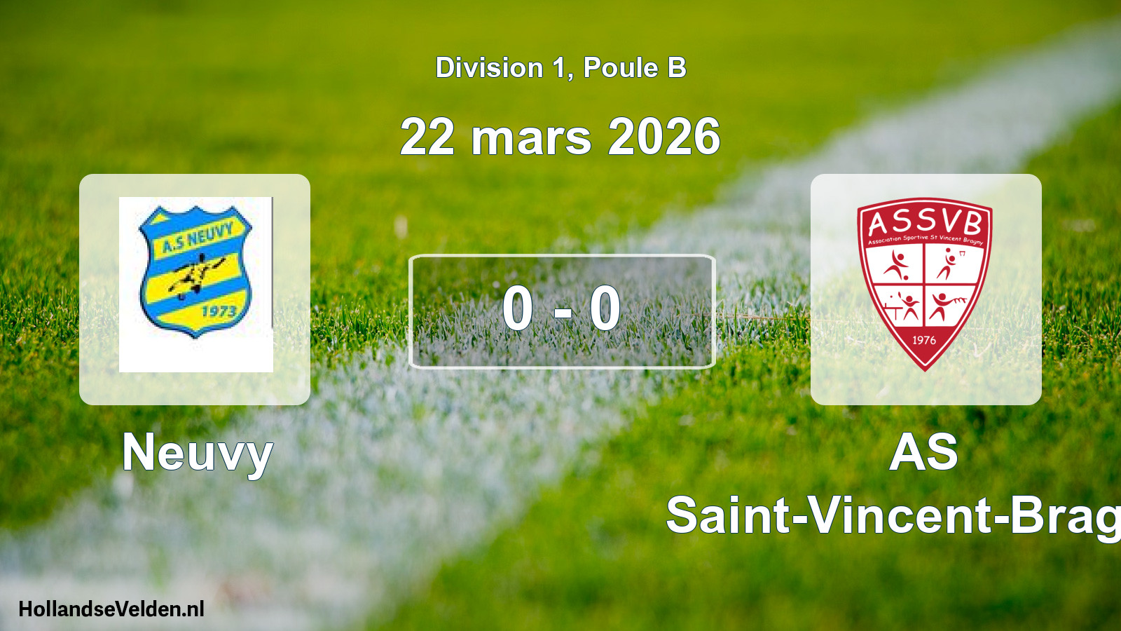 Match joué: Neuvy - AS Saint-Vincent-Bragny 0 - 0 (22 mars 2026)