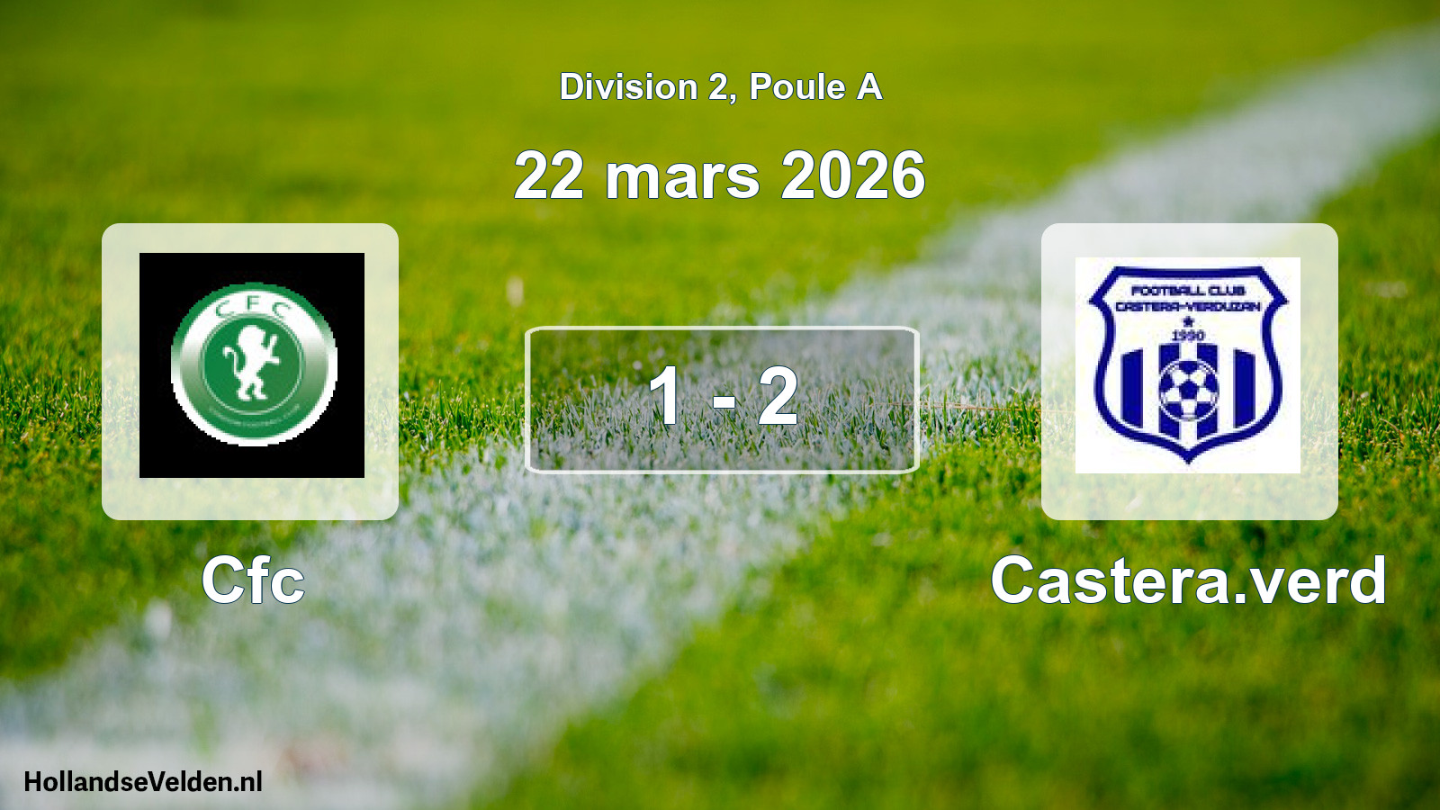 Match joué: Cfc - Castera.verd 1 - 2 (22 mars 2026)