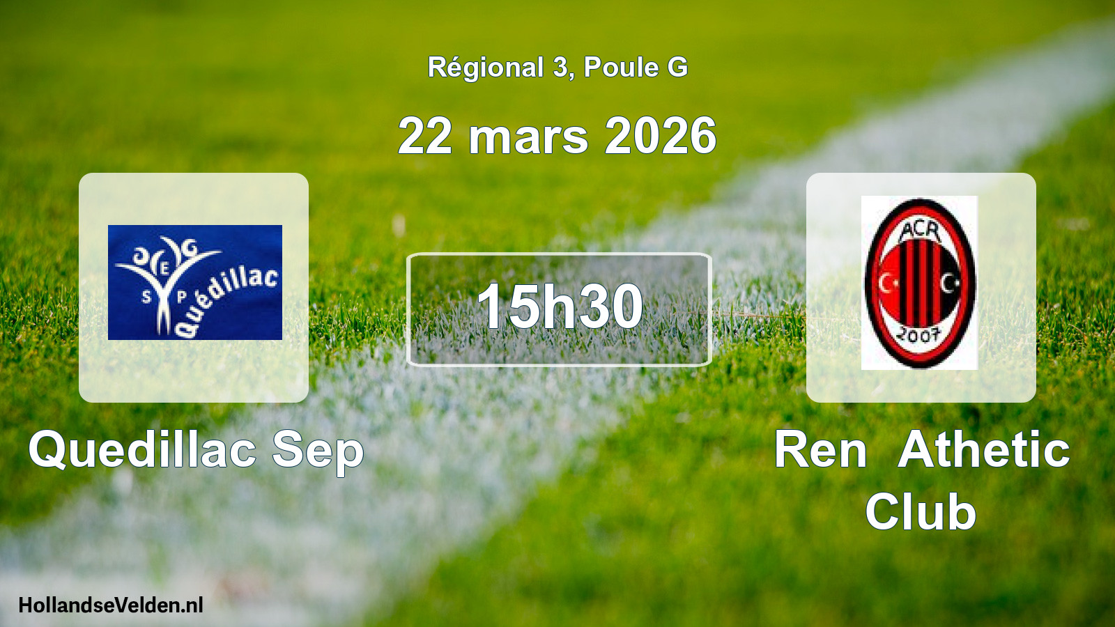 Scheduled Match: Quedillac Sep - Ren Athetic Club (22 March 2026)