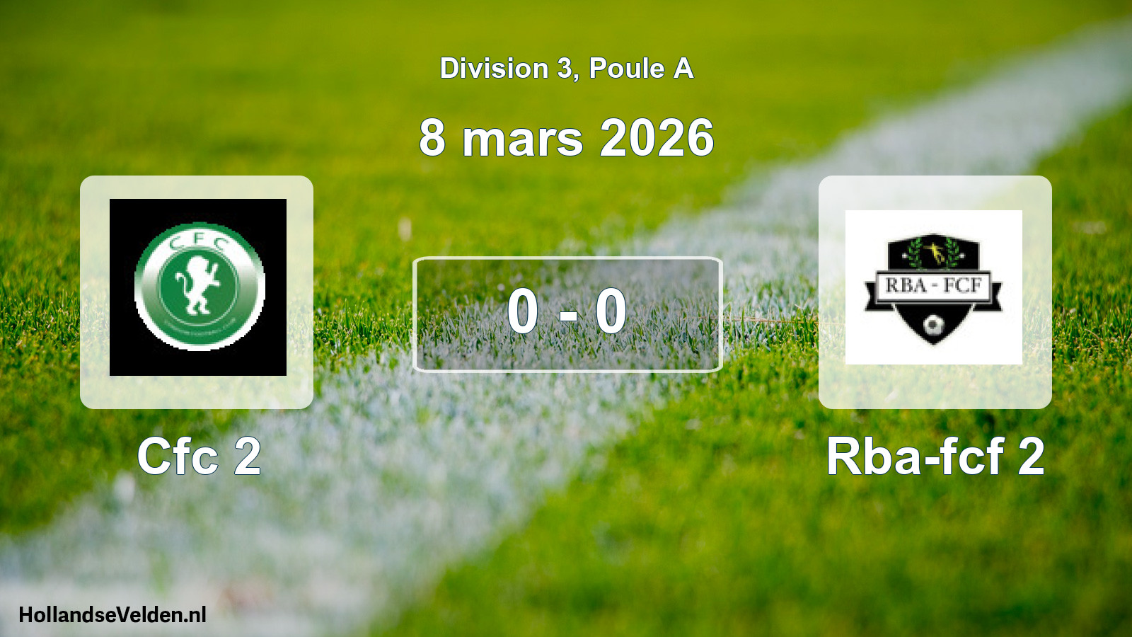 Match joué: Cfc 2 - Rba-fcf 2 0 - 0 (8 mars 2026)