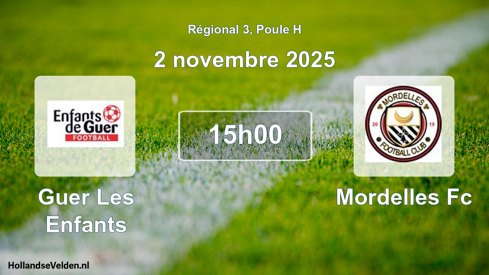 Scheduled Match: Guer Les Enfants - Mordelles Fc (2 November 2025)