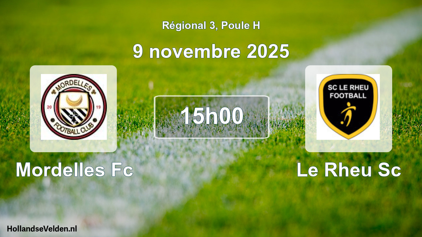 Scheduled Match: Mordelles Fc - Le Rheu Sc (9 November 2025)