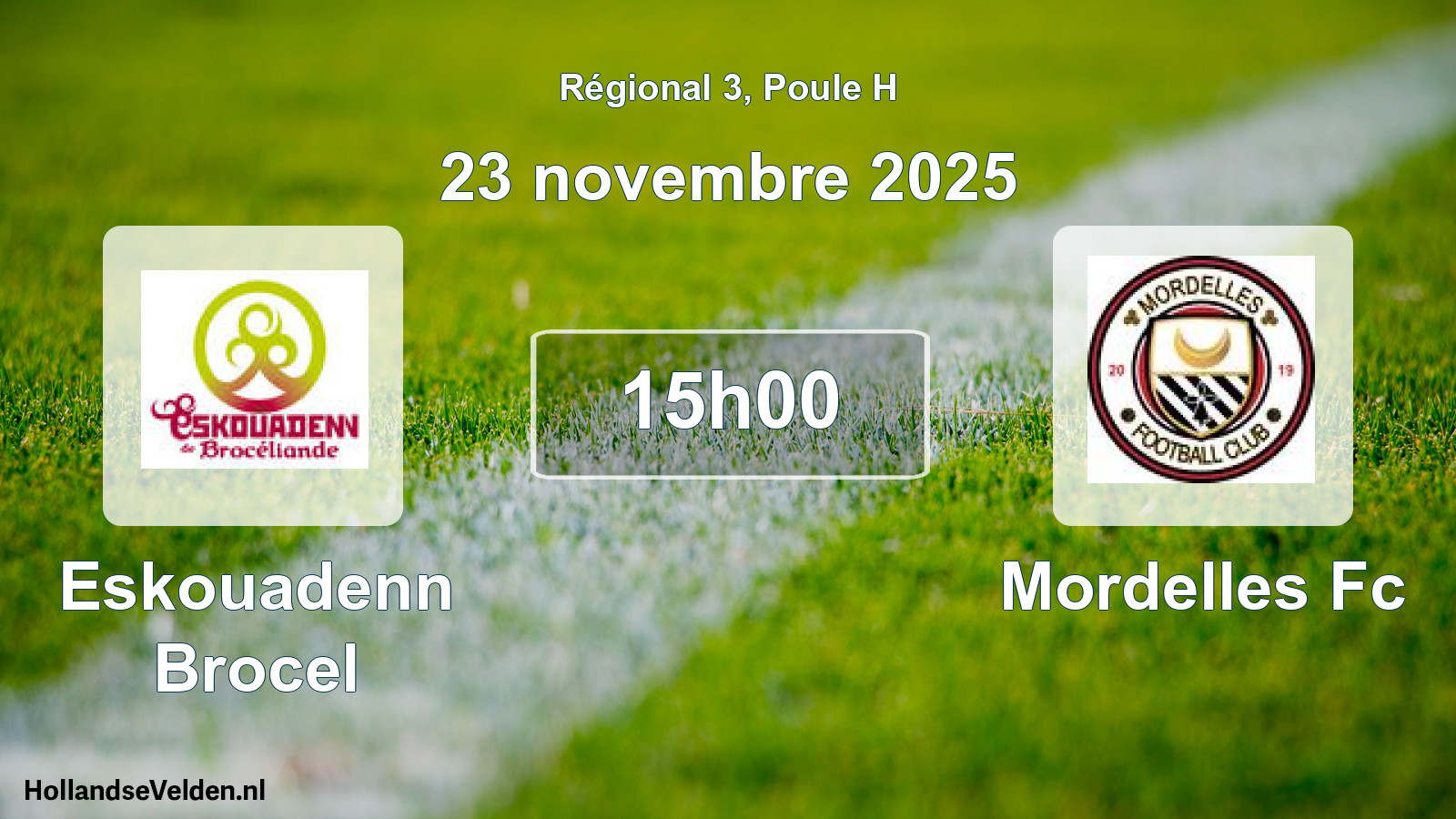 Geplande wedstrijd: Eskouadenn Brocel - Mordelles Fc (23 novembre 2025)
