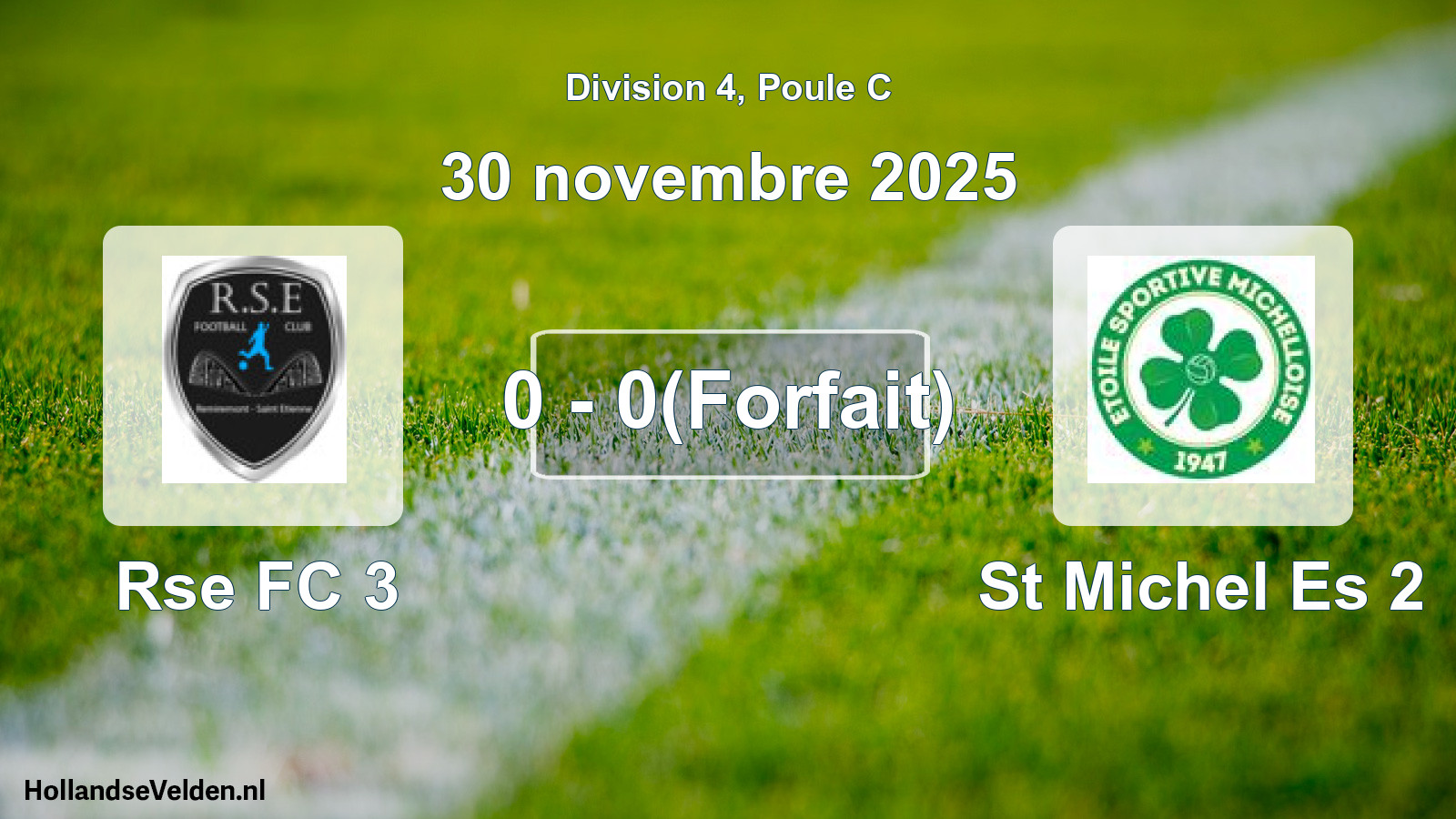 Total number of matches played: Rse FC 3 - St Michel Es 2 0 - 0(Forfait) (30 November 2025)