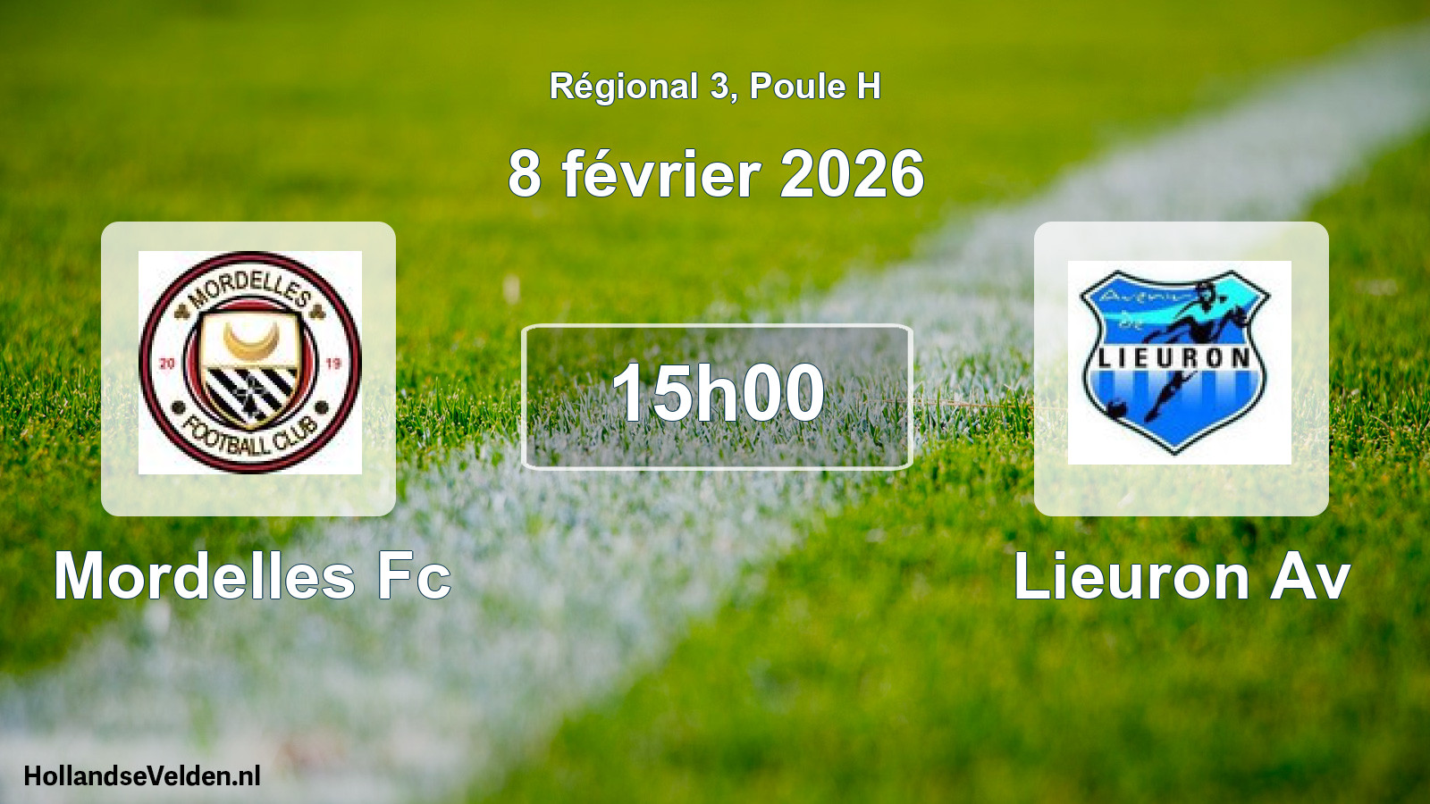 Scheduled Match: Mordelles Fc - Lieuron Av (8 February 2026)