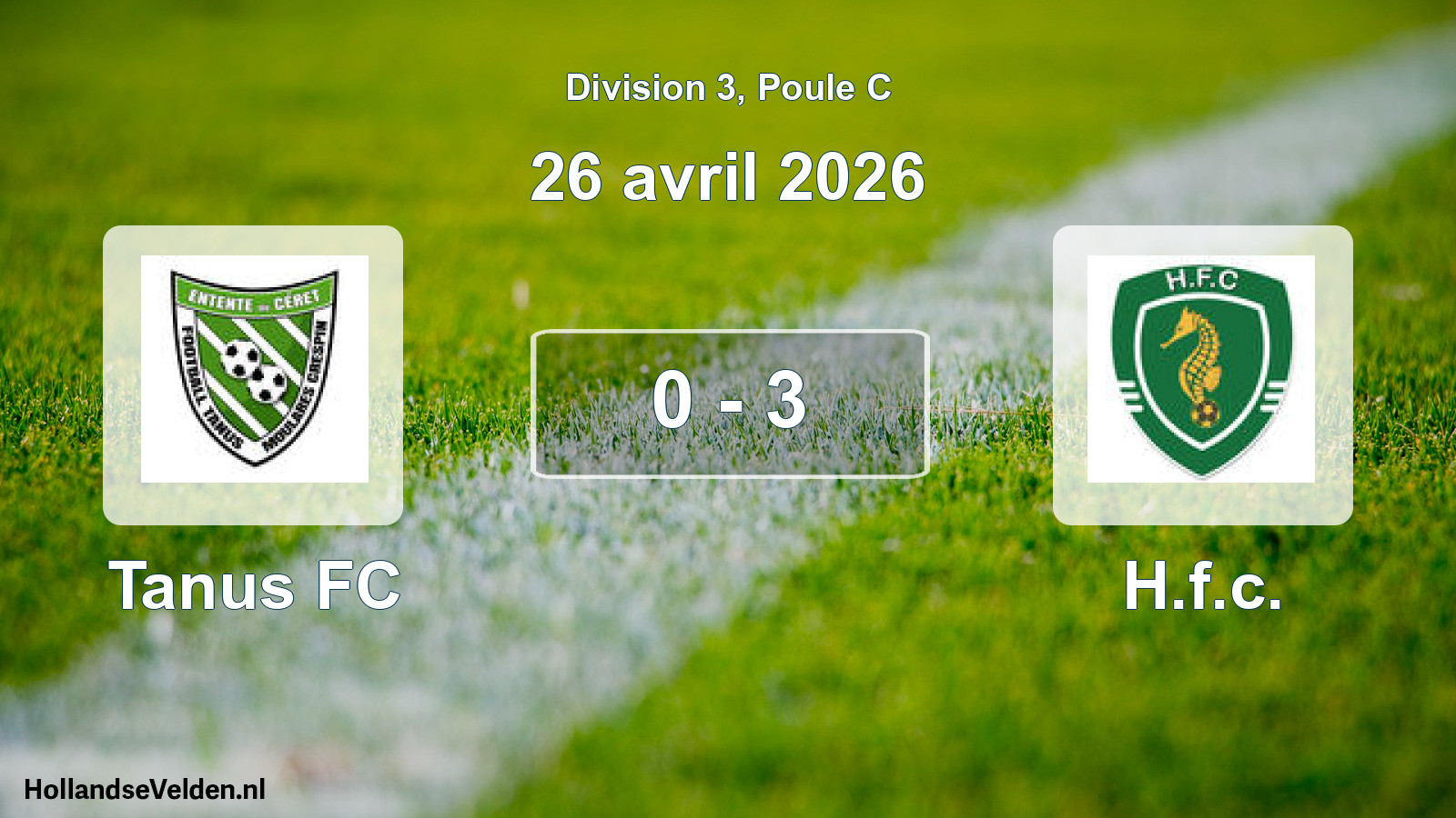 Total number of matches played: Tanus FC - H.f.c. 0 - 3 (26 April 2026)