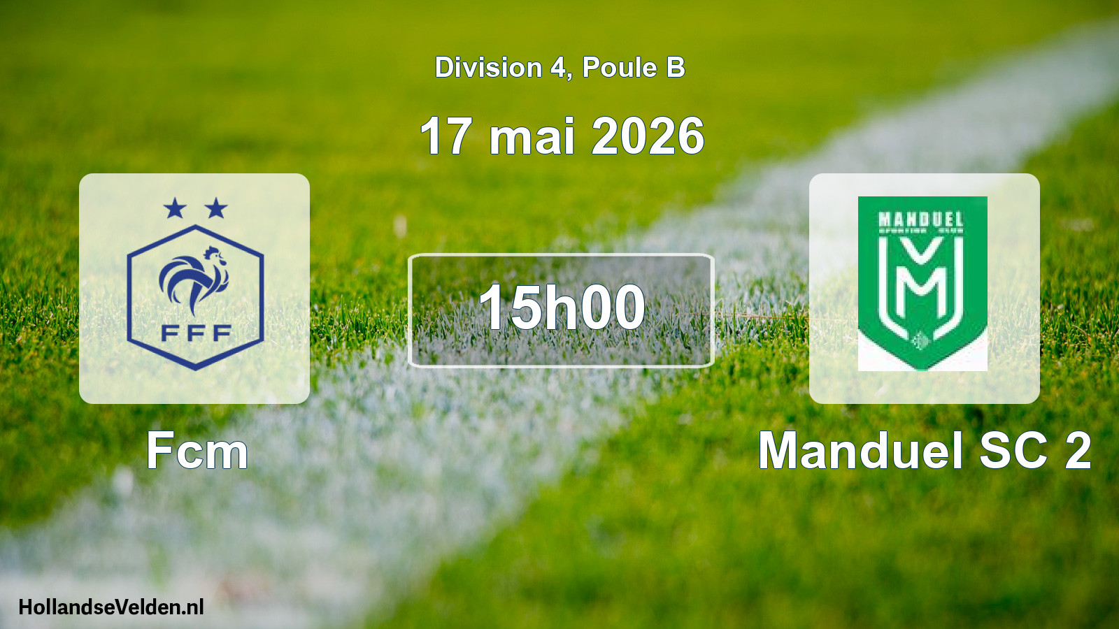 Match programmé: FC Montfrinois - Manduel SC 2 (17 mai 2026)
