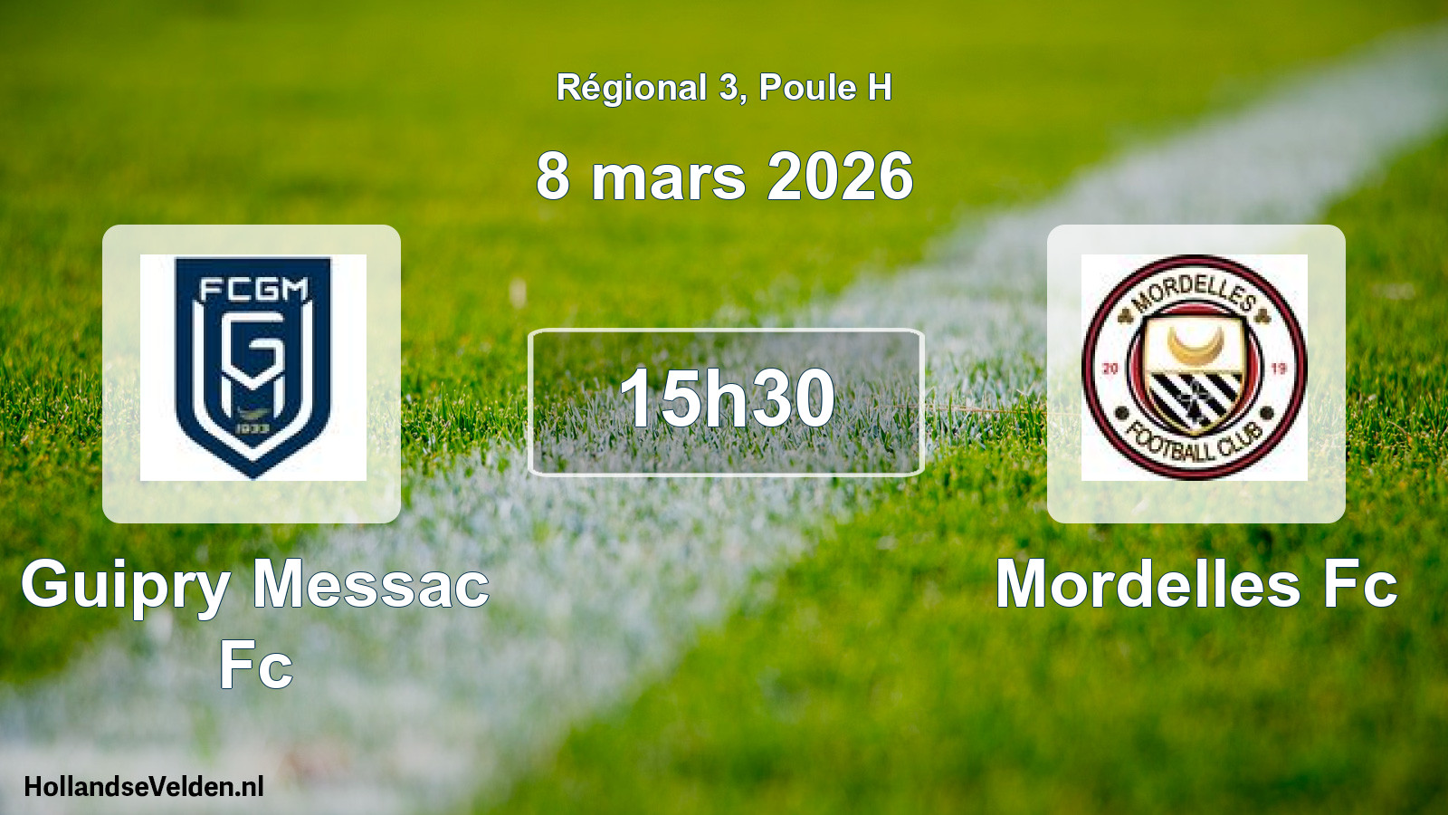 Geplande wedstrijd: Guipry Messac Fc - Mordelles Fc (8 mars 2026)