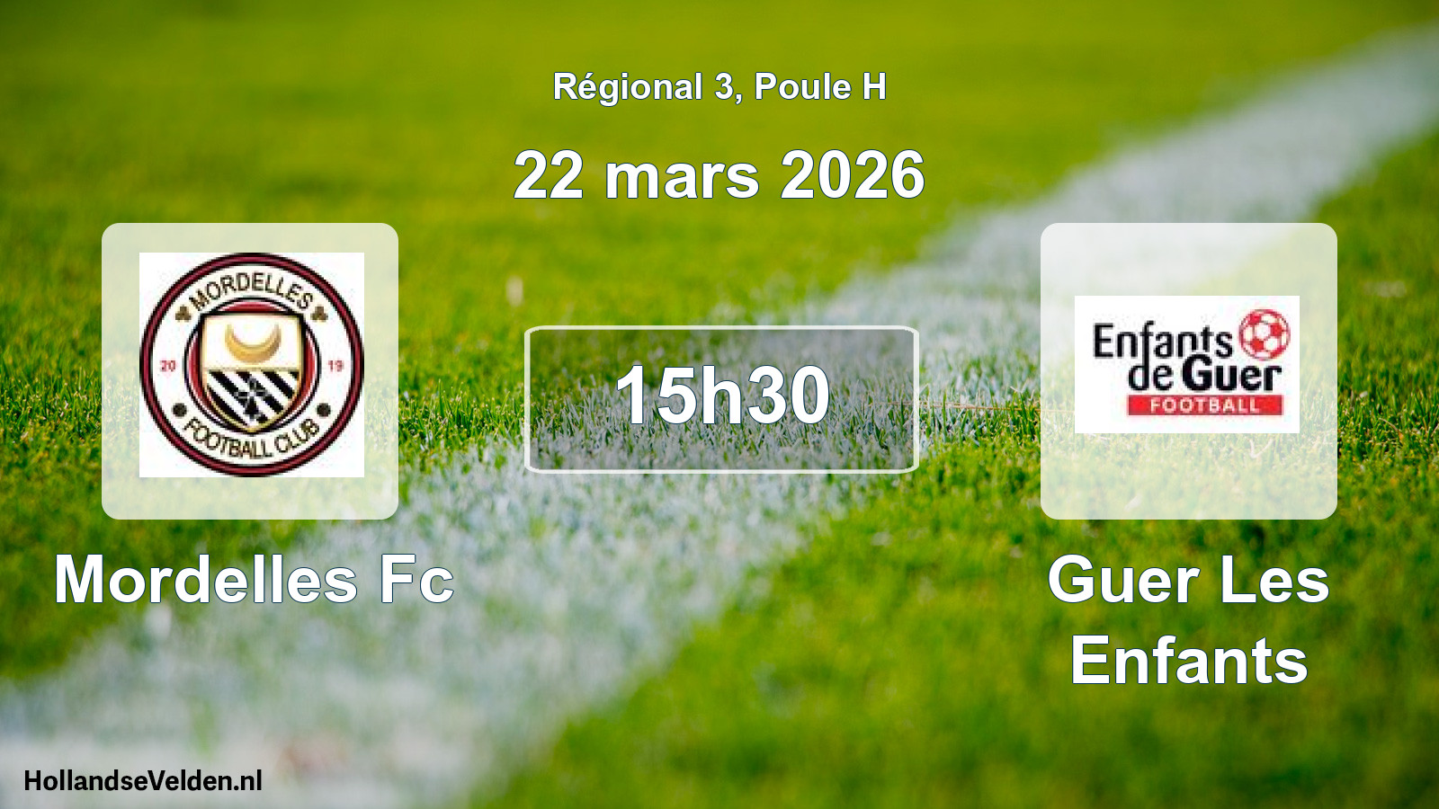 Geplande wedstrijd: Mordelles Fc - Guer Les Enfants (22 mars 2026)