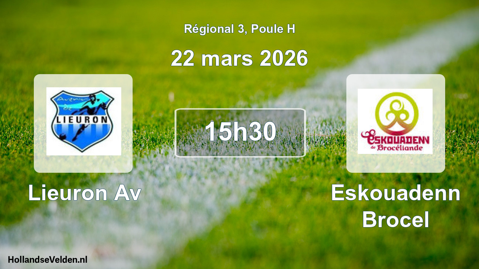 Scheduled Match: Lieuron Av - Eskouadenn Brocel (22 March 2026)