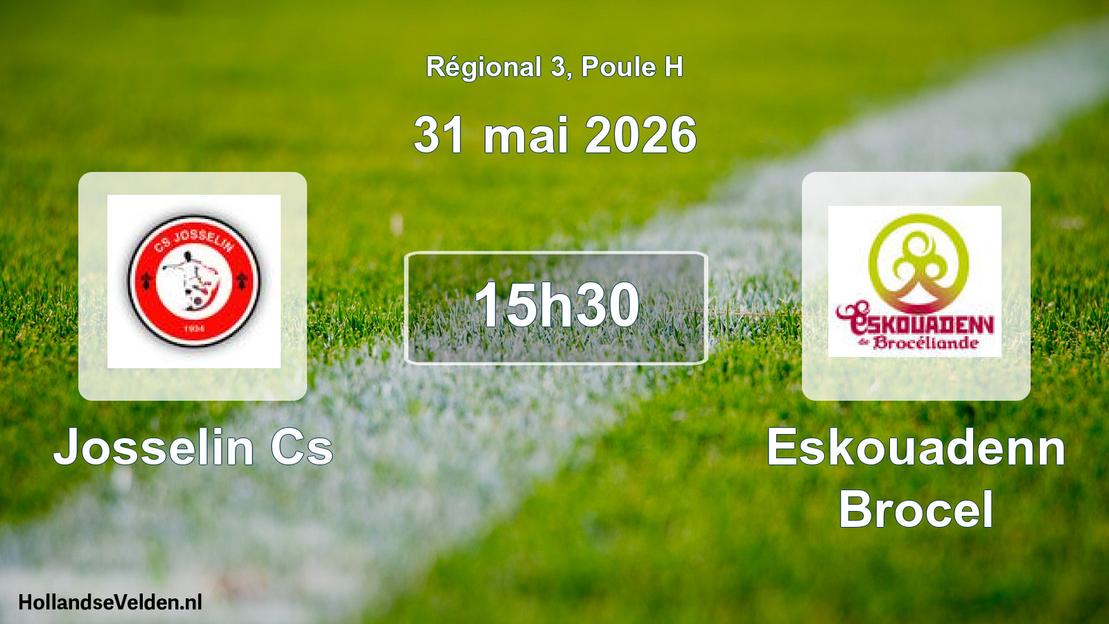Geplande wedstrijd: Josselin Cs - Eskouadenn Brocel (31 mai 2026)