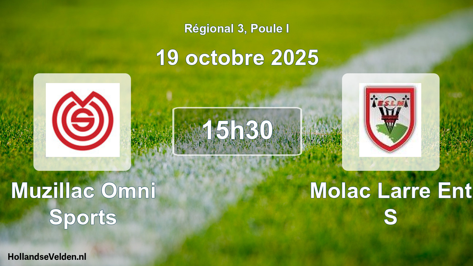 Geplande wedstrijd: Muzillac Omni Sports - Molac Larre Ent S (19 octobre 2025)