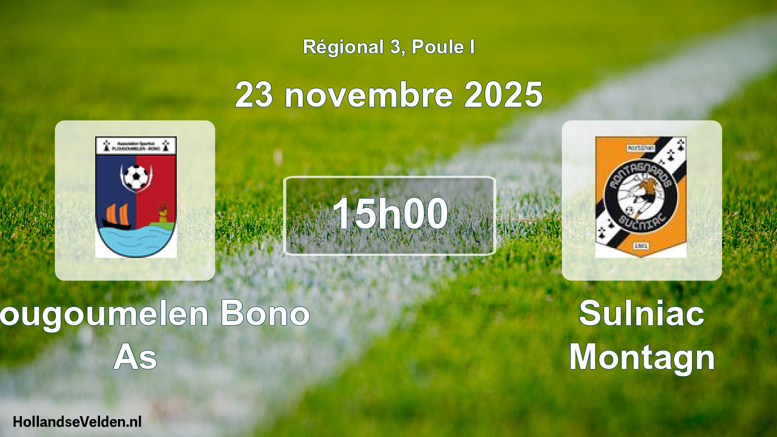 Scheduled Match: Plougoumelen Bono As - Sulniac Montagn (23 November 2025)