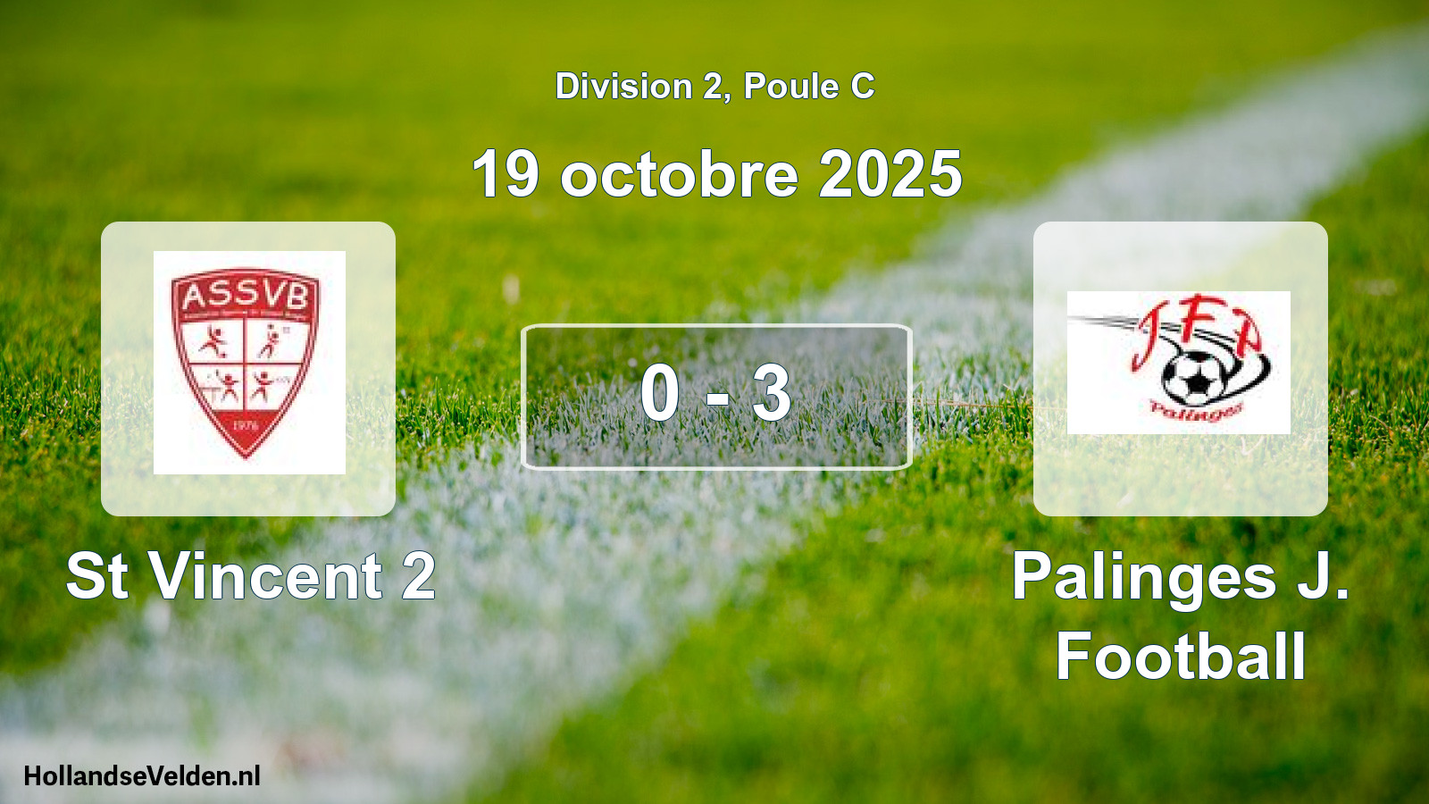 Match joué: AS Saint-Vincent-Bragny 2 - Palinges J. Football 0 - 3 (19 octobre 2025)