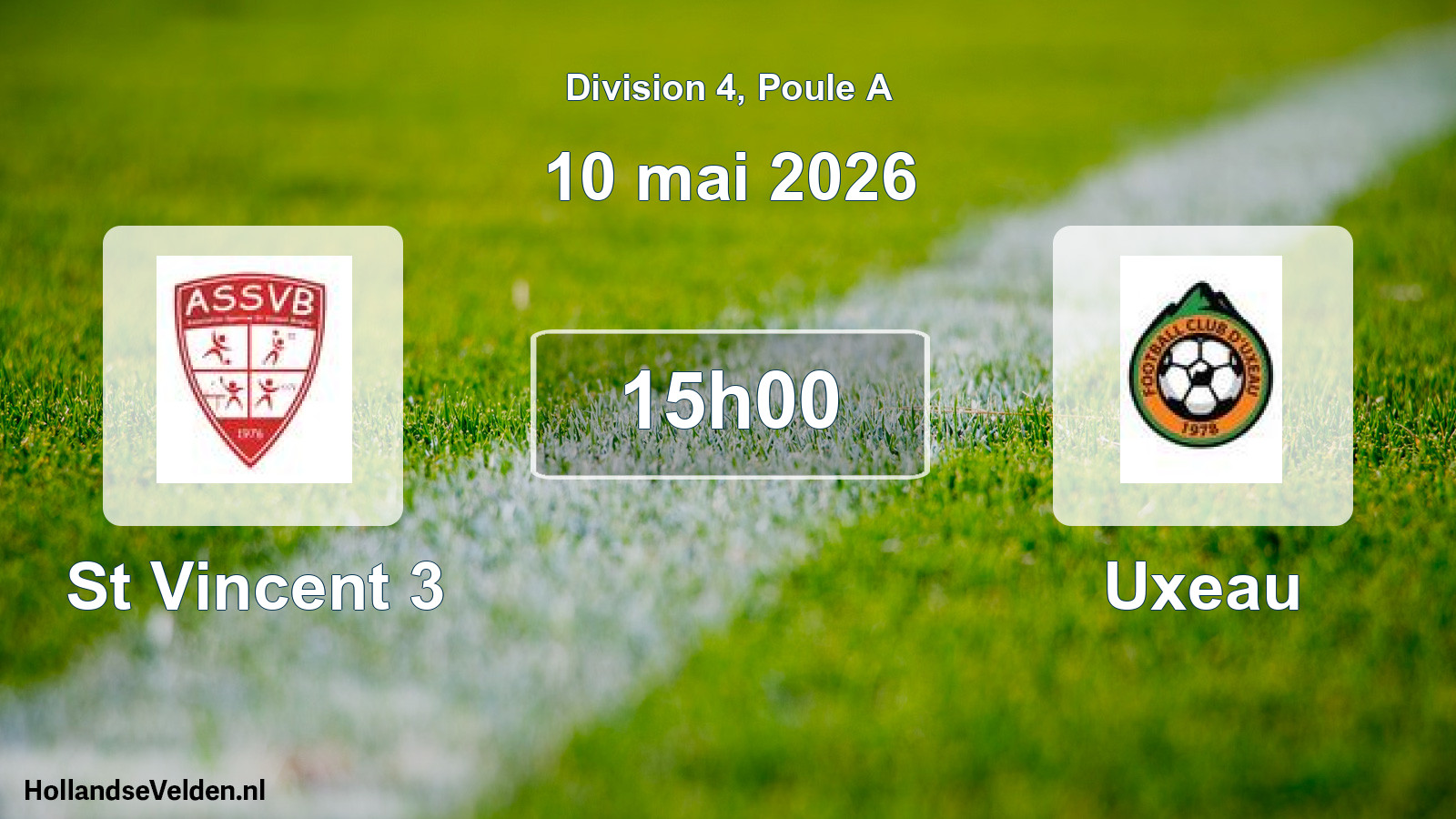 Match programmé: AS Saint-Vincent-Bragny 3 - Uxeau (10 mai 2026)