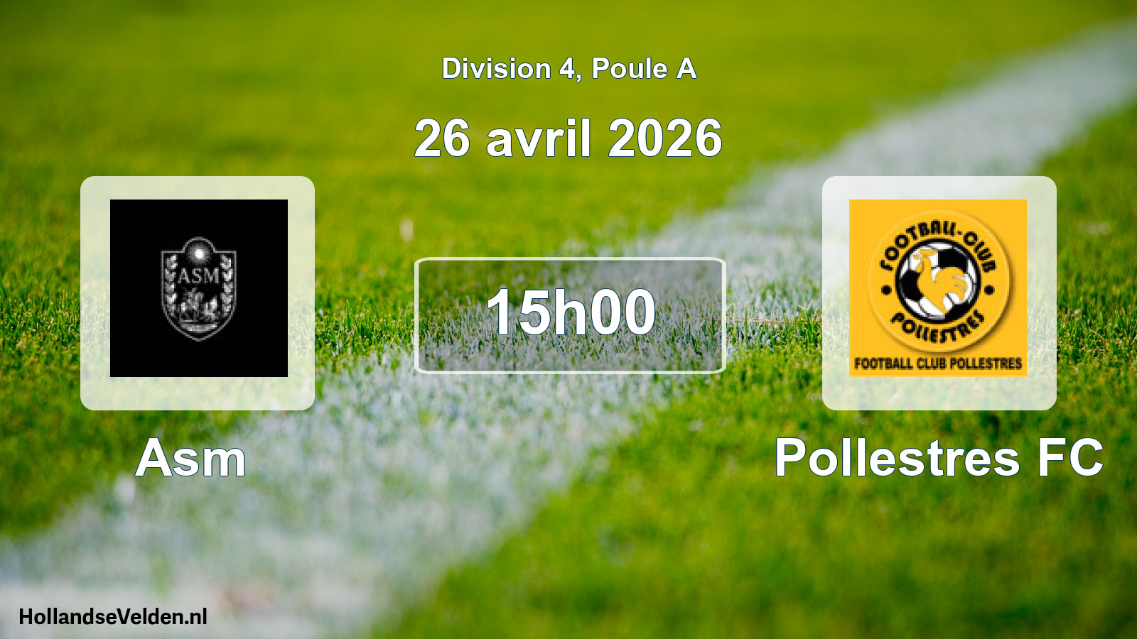 Match joué: Asm - Pollestres FC 2 - 4 (26 avril 2026)